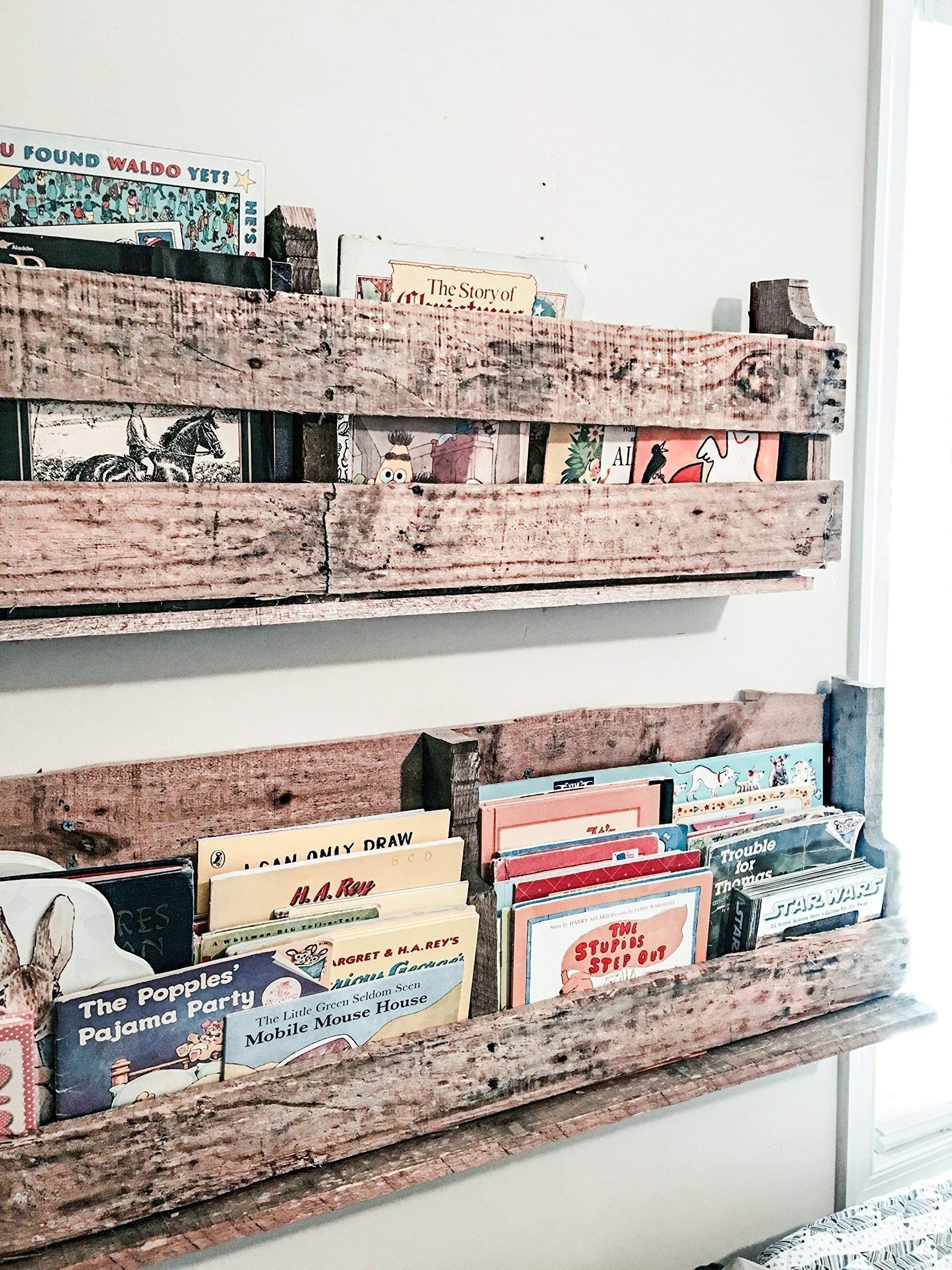 Reclaimed Wood/Pallet Wood Bookshelves