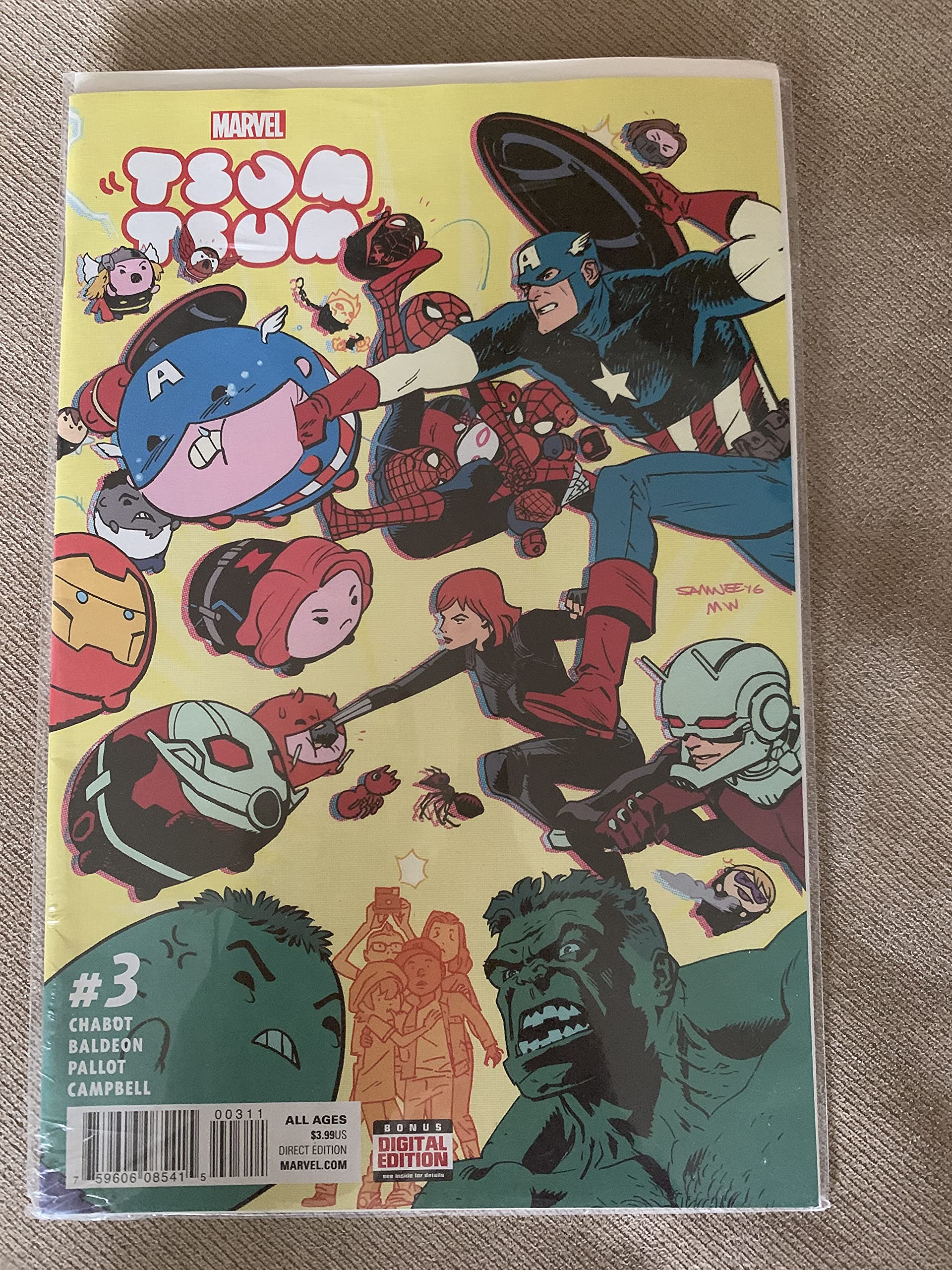 at home Marvel Tsum Tsum #3 Comic Book