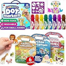 Reusable Sticker Books & Dot Markers for Toddlers