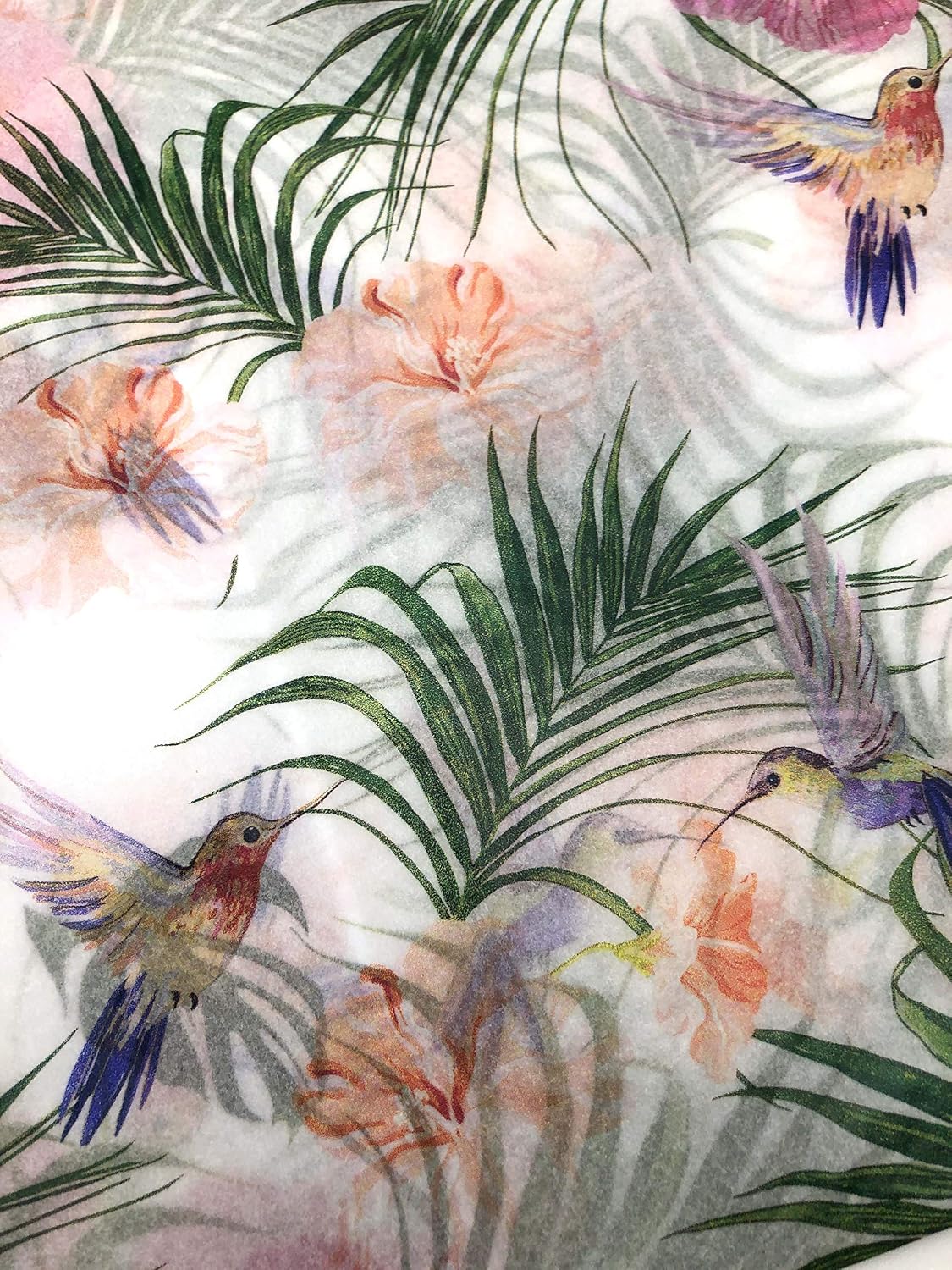 Pretty Tissue, Humming Birds Wrapping Paper Sheets (Multi-Coloured Designs Featuring Birds - Image 5
