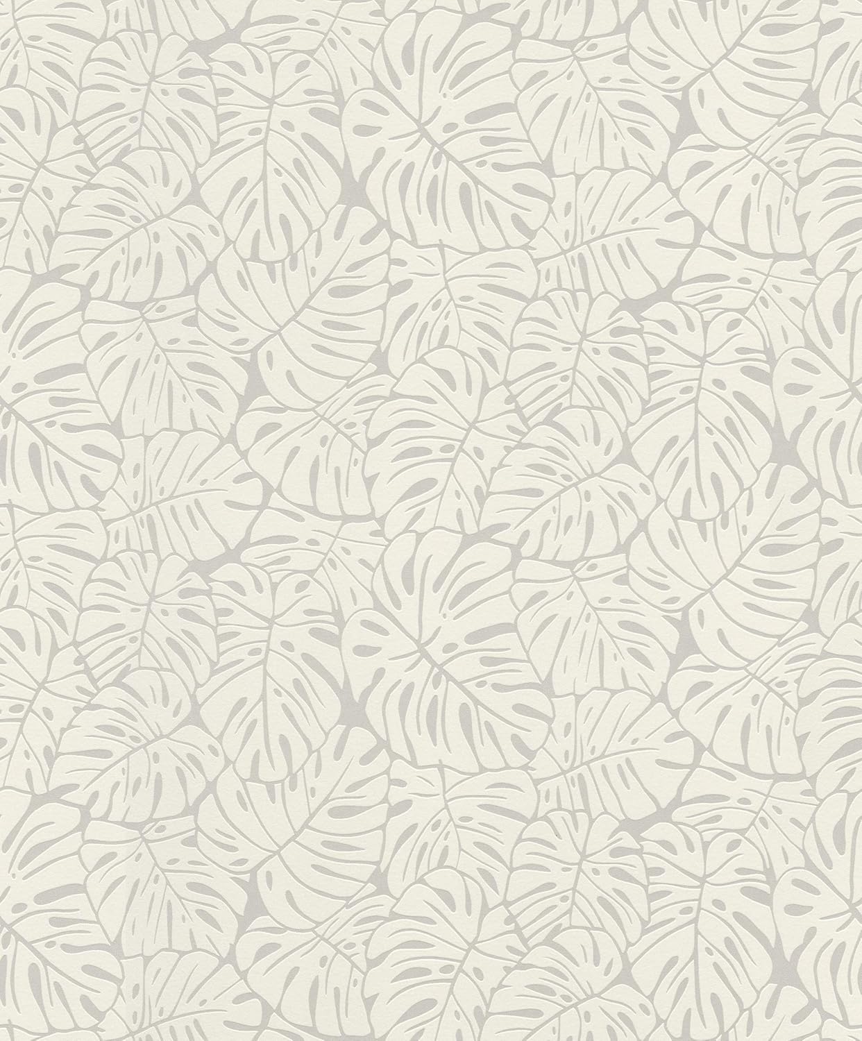 Rasch Tapeten Non Woven Wallpaper (Botanical) White 10,05 m x 0,53 m #ROCKNROLLE 541564