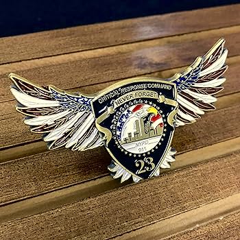 US Police NYPD 911 Eagle Shape Challenge Coin Military Gifts