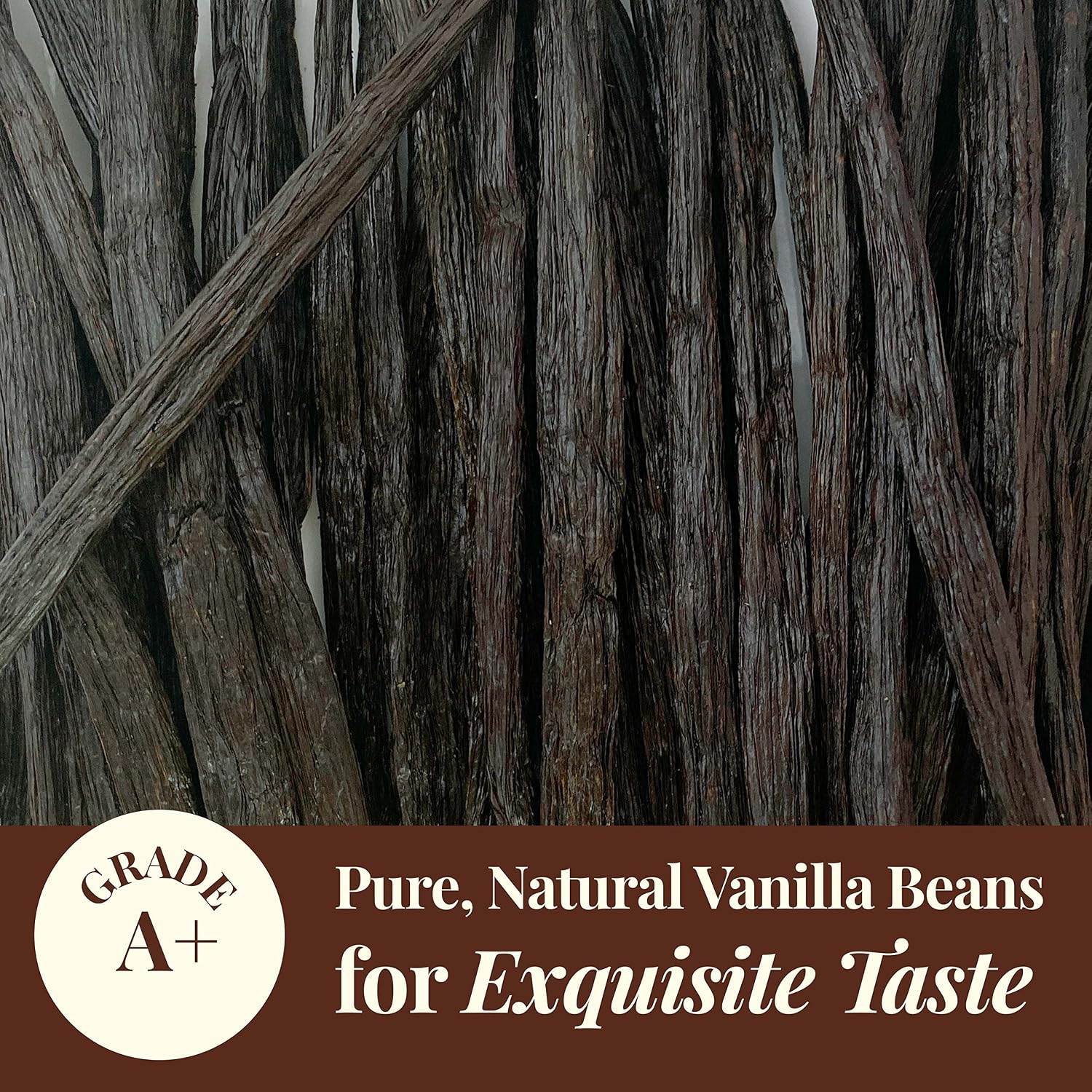 Bulk Vanilla Beans-5lb, Whole Vanilla Pods for Vanilla Extract, Non-GMO. Perfect For Homemade Extract and Baking 6" - 7" by NYVanilla