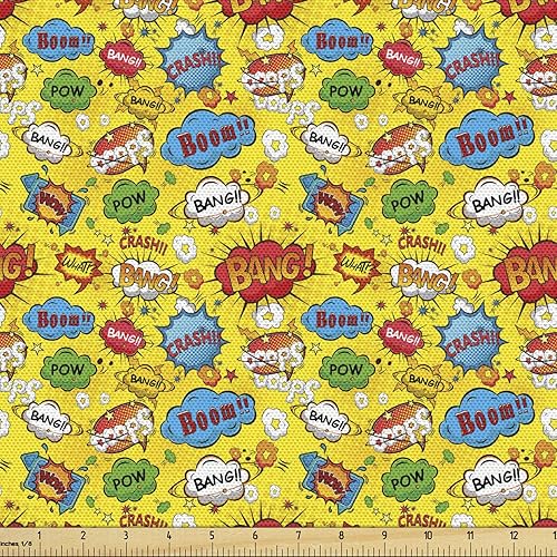 Miniatura 46 de Tela de panda Lunarable de The Yard, diseño de oso asiático con dibujos animados comiendo hojas y ramas, animal silvestre, tela decorativa para