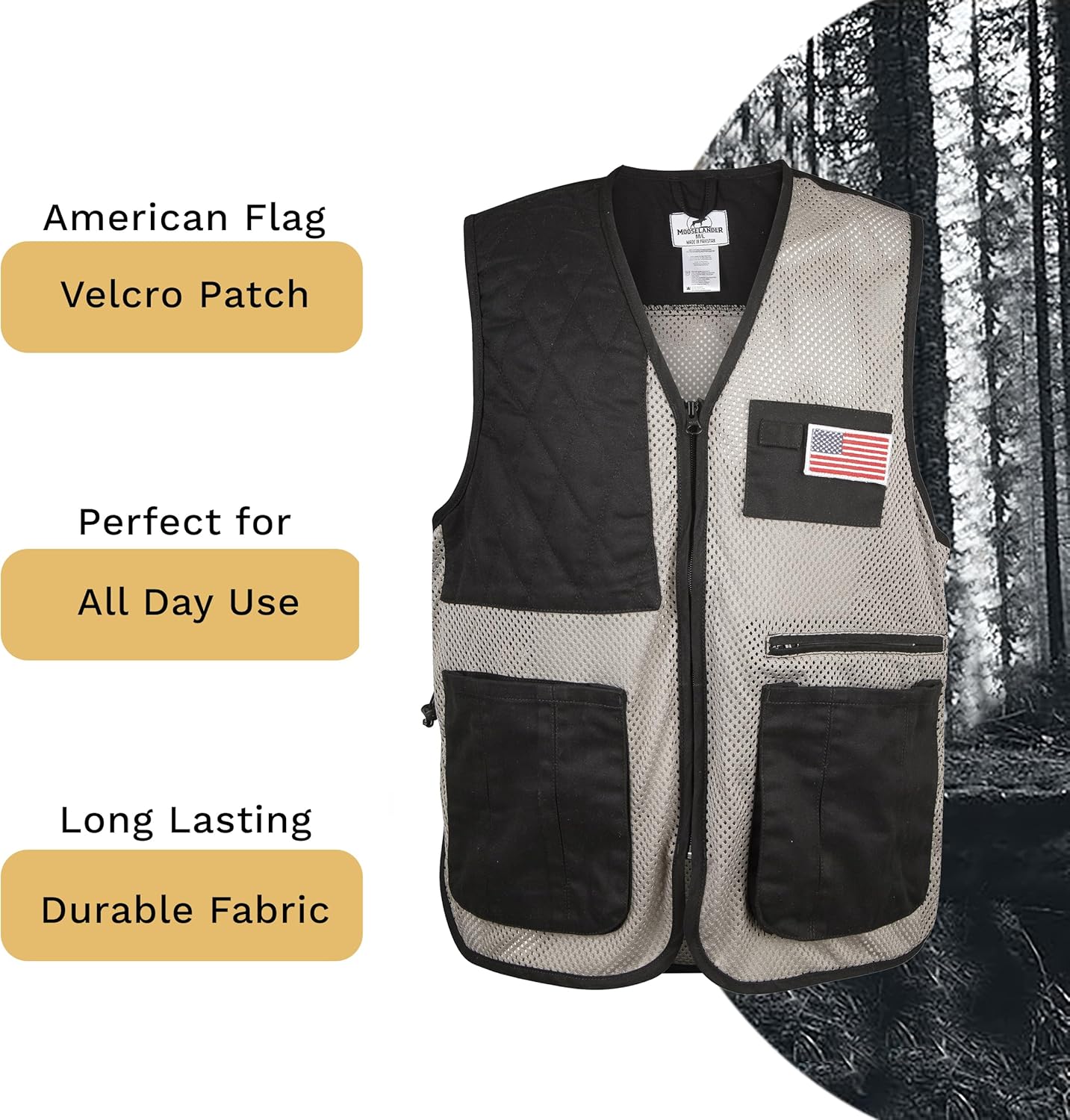 Shooting Vest, Range and Skeet Shooting Vest with Right Hand Shoulder Pad - Image 3