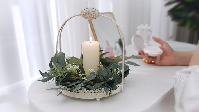江戸中期 源内焼 蝋燭立 木箱付 長さ14.5㎝ 東Y7-0116☆2Fタルニ Amazon.com: Thinkday 4 Pcs Eucalyptus Candle Ring Small 4