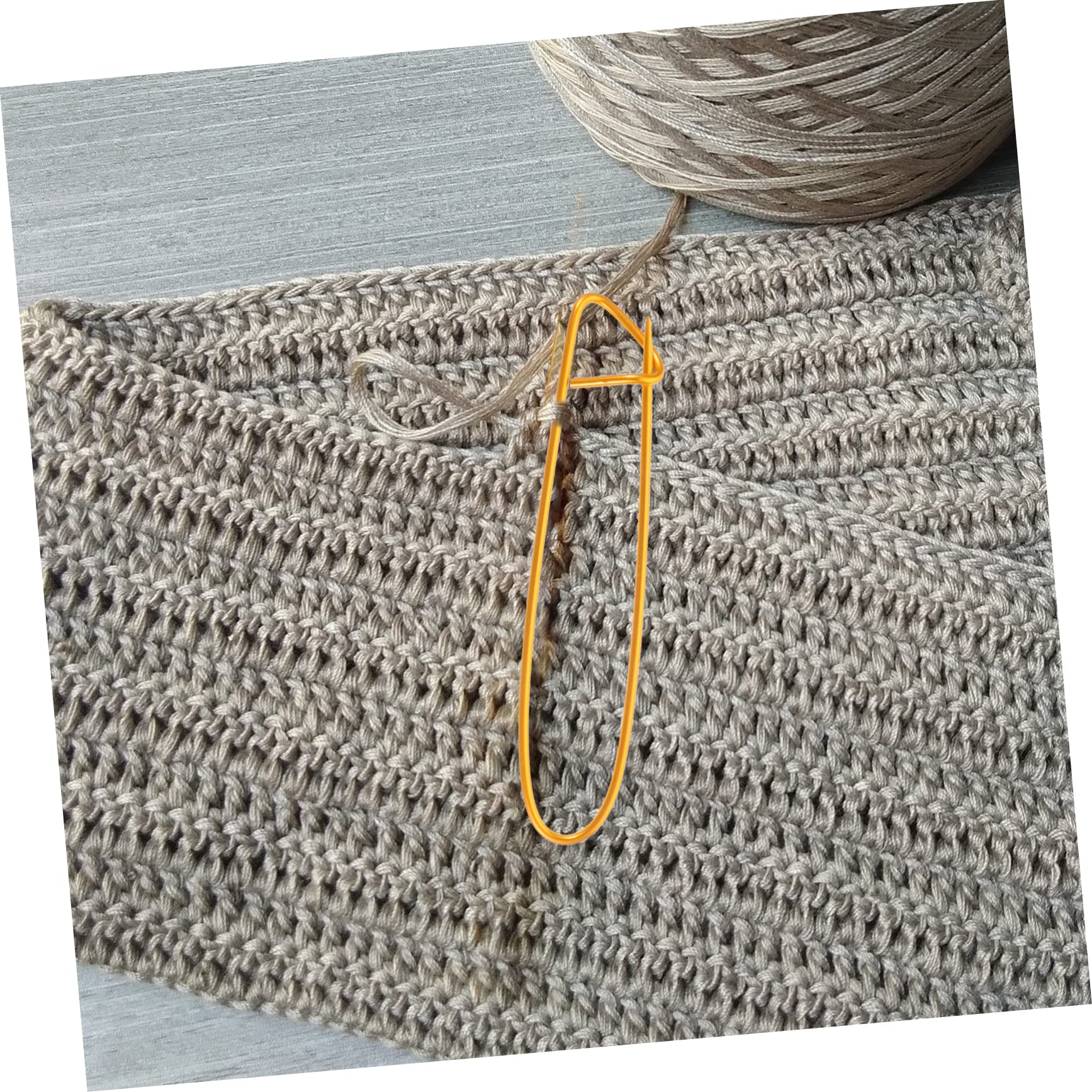 Lurrose 36stücke Aluminium Sicherheitsnadeln Für Stricken Und Häkeln Multifunktionale Maschenhalter Für Handwerksprojekte Für Anfänger Und Zufällige Farben
