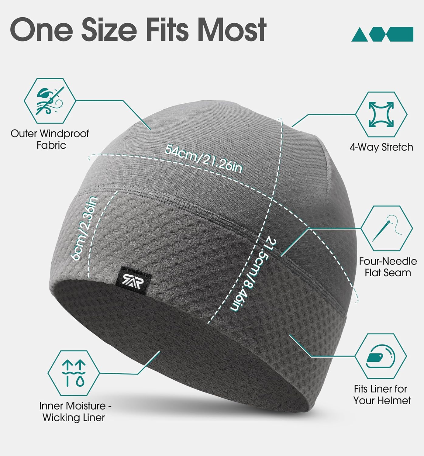 Winter Thermal Skull Cap for Men Women - Warm ​Breathable Running Cycling Skiing Outdoor Helmet Liner Beanie - Image 6