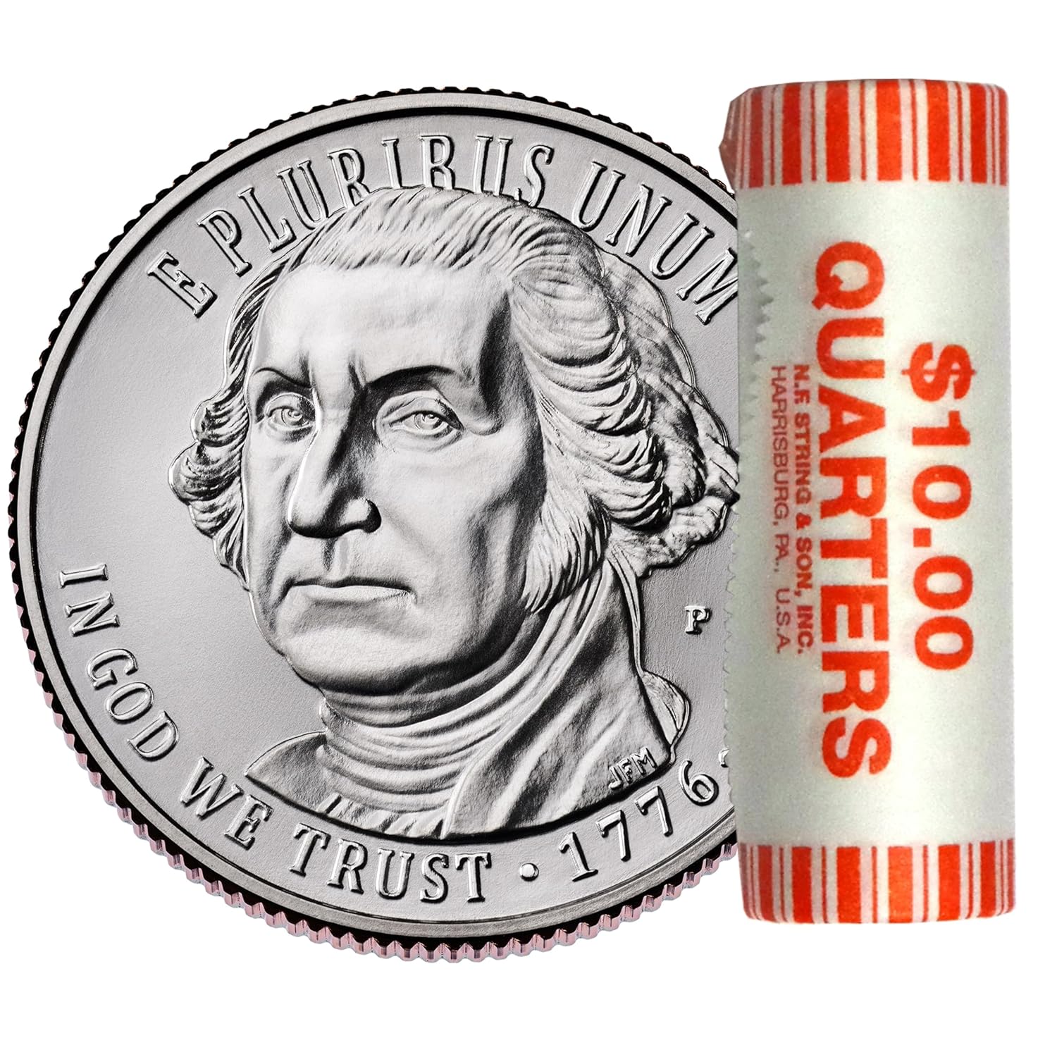 2026 P Revolutionary War Quarter 40 Coin Roll Semiquincentennial Coin Collection SemiQ Uncirculated