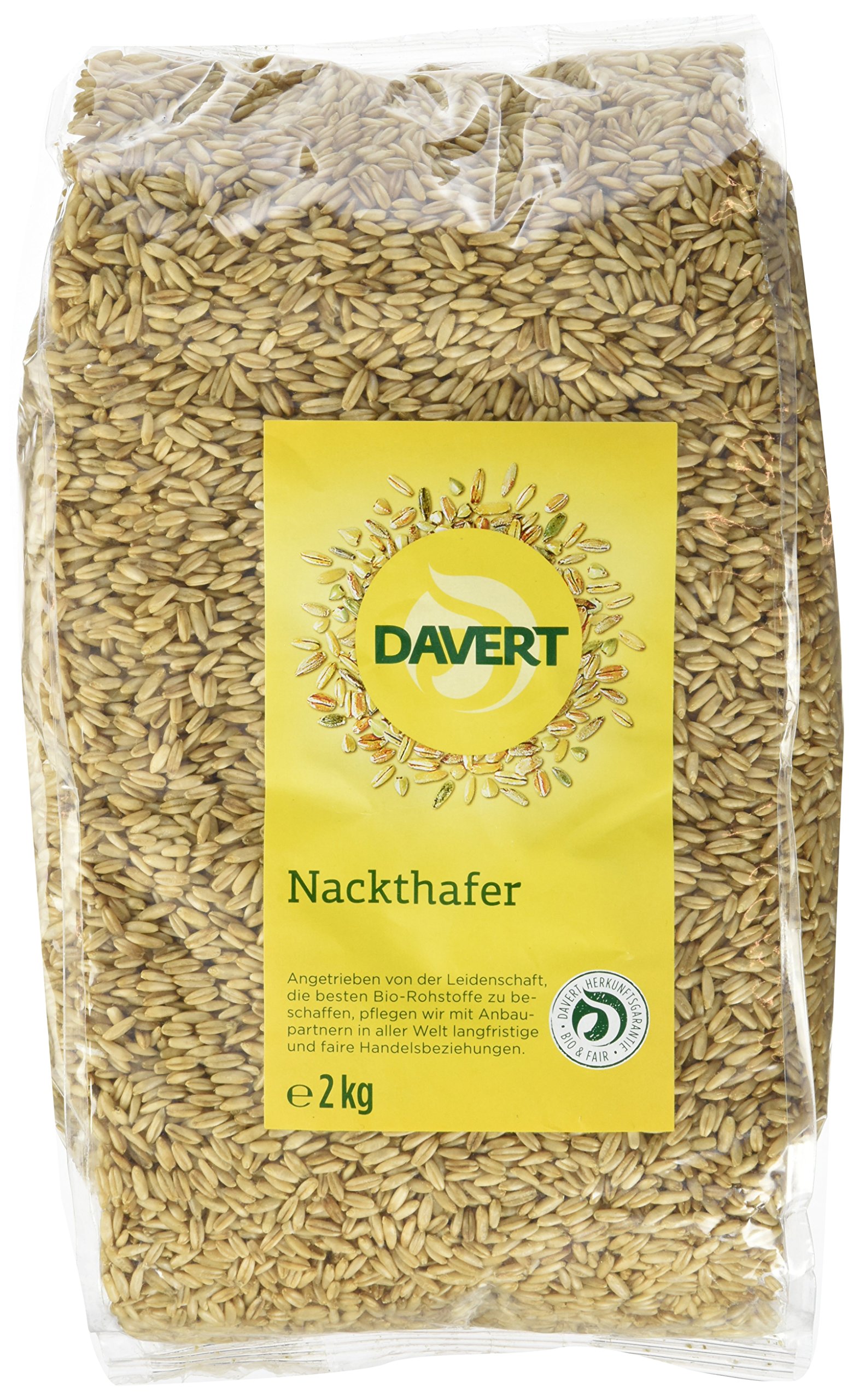 Davert Nackthafer, 2er Pack (2 x 2 kg)