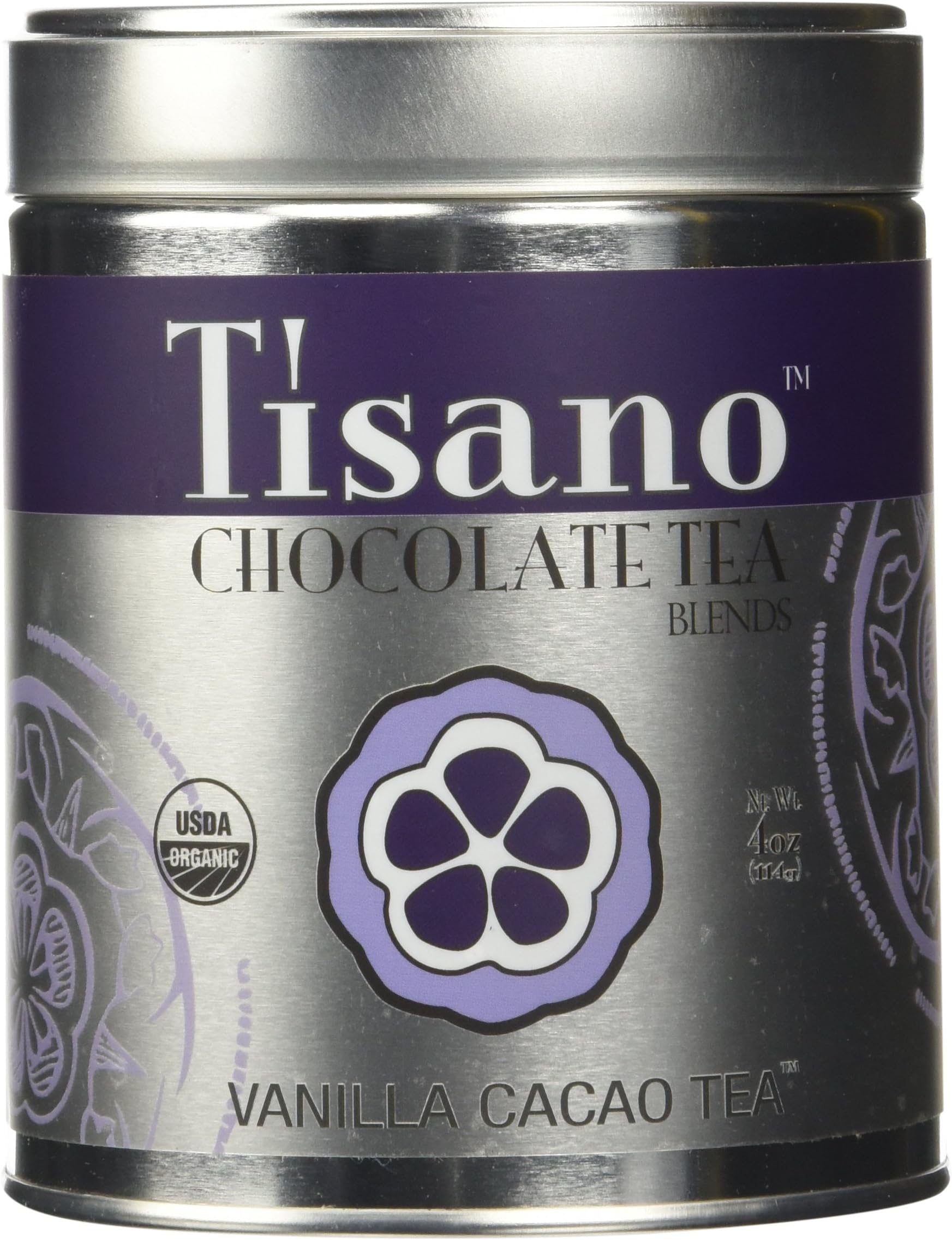 Tisano Organic Vanilla Rooibos Cacao Tea - Loose Leaf - 04oz