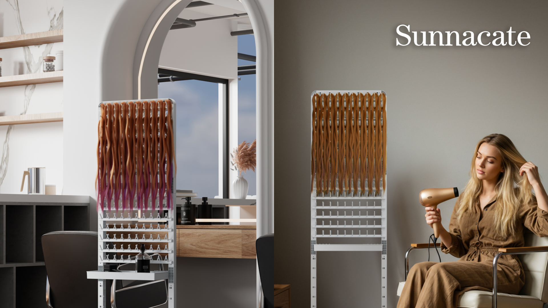 Amazon.com: Sunnacate 280 Pegs Braiding Hair Rack with Tray and