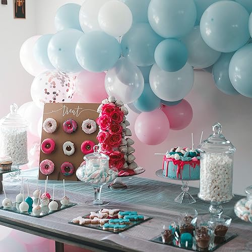 Miniatura 6 de Decoraciones de globos de 50 pies de cinta de arco de guirnalda de cinta de serpentina para decoración de bodas, fiestas de cumpleaños, baby shower,