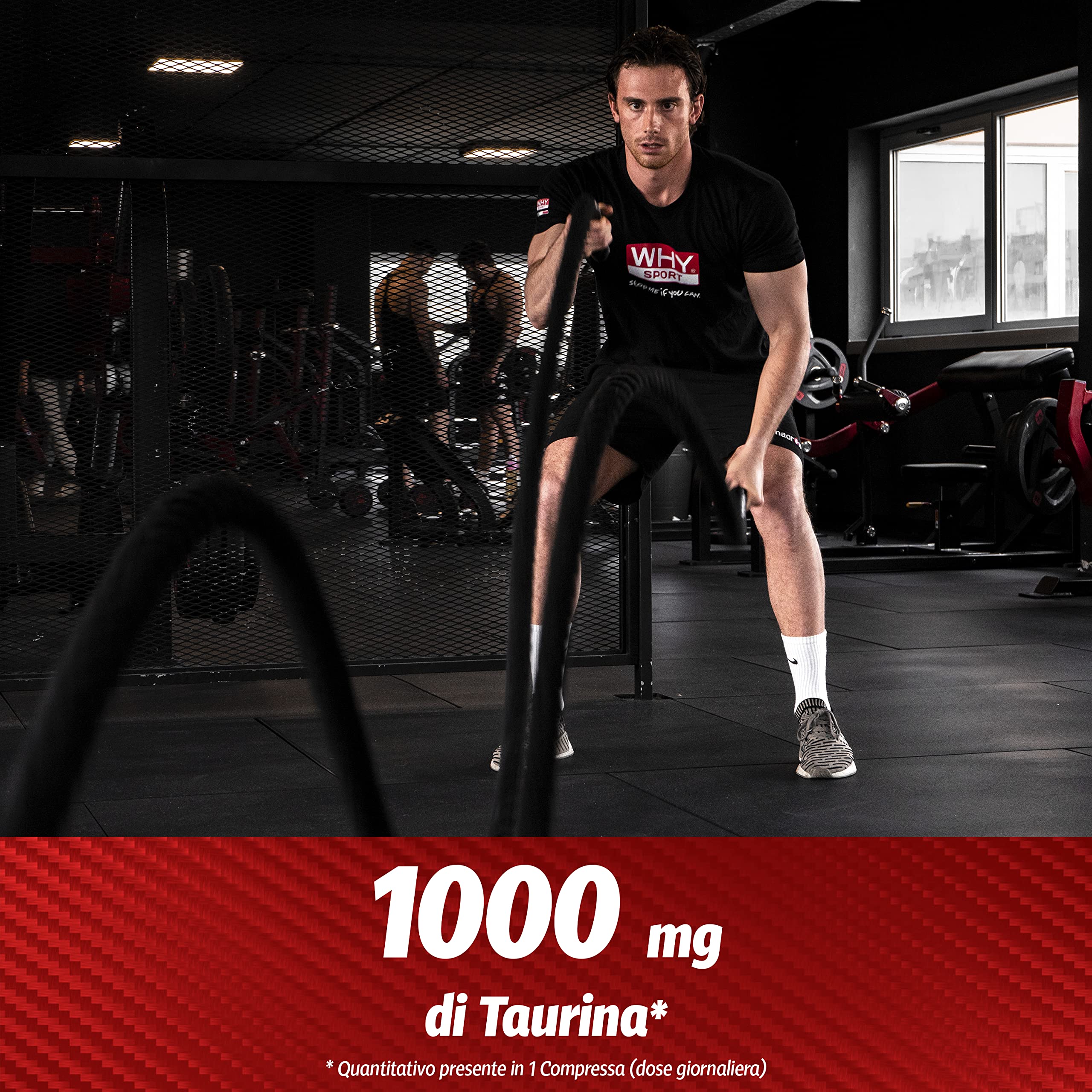 WHY SPORT TAURINA 1000 - Integratore Alimentare a Base di Taurina ad Alto Dosaggio – 90 Compresse