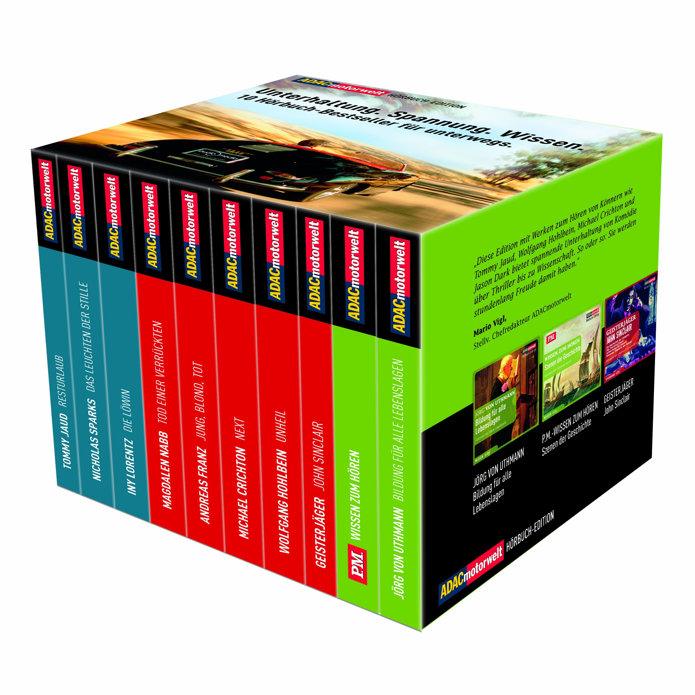 ADAC Motorwelt Hörbuch-Box, 54 CDs