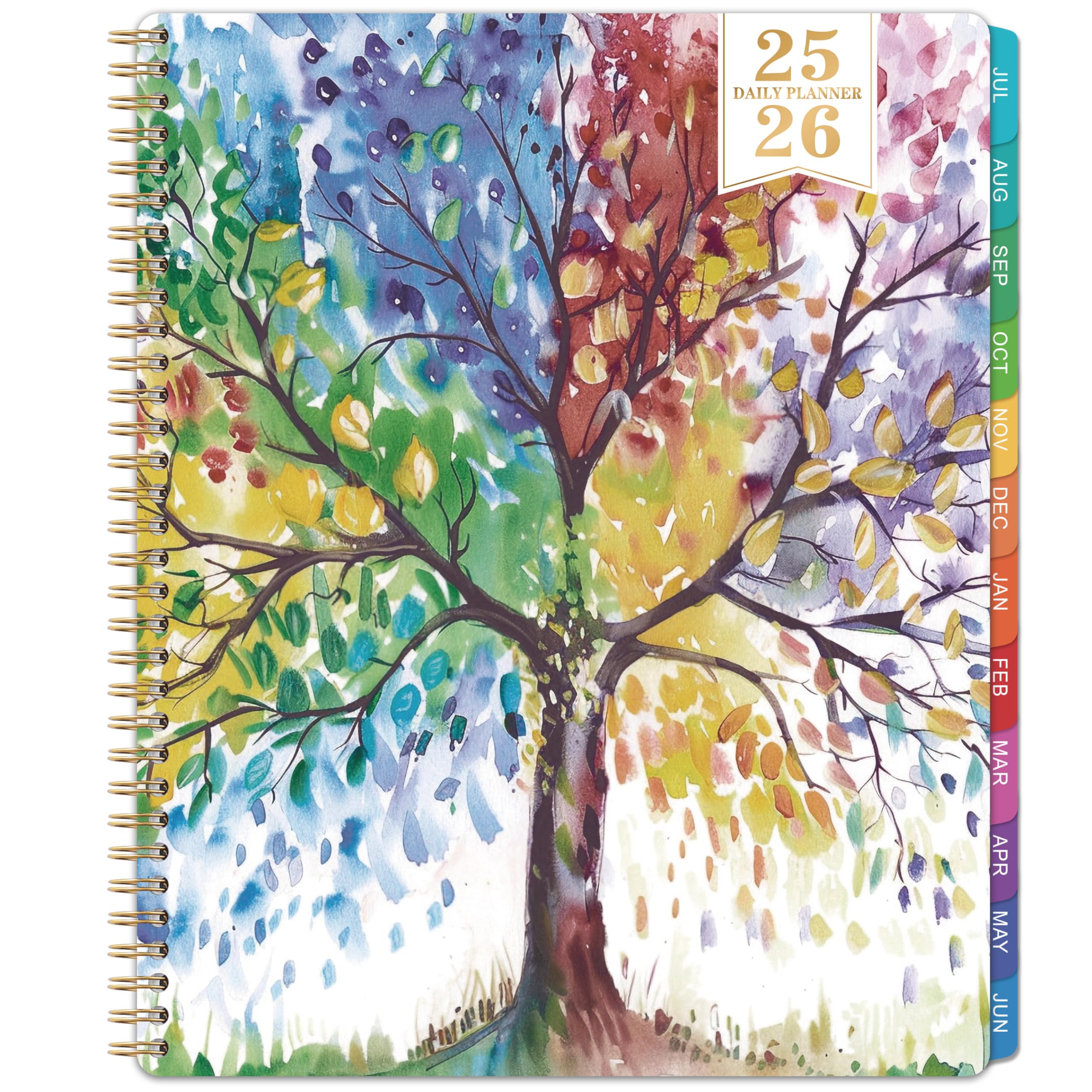 2026 Daily Planner - Appointment Book 2026, 9'' x 11'', Hourly Planner 2026, Jan.2026 - Dec.2026 with Coated Inner Tabs