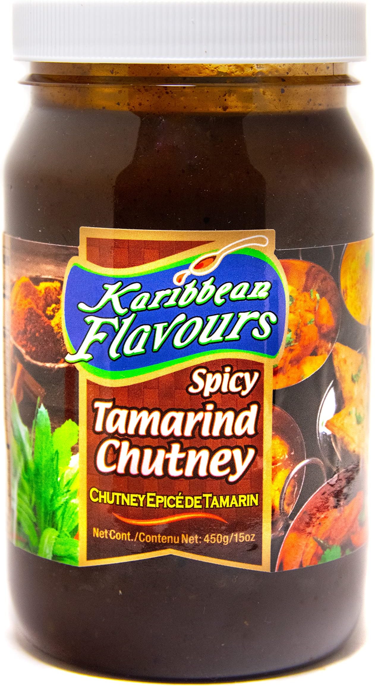 Premium Spicy Tamarind Chutney Sauce 15 Oz - Authentic Caribbean Tamarind Sauce - Makes Everything Taste Better