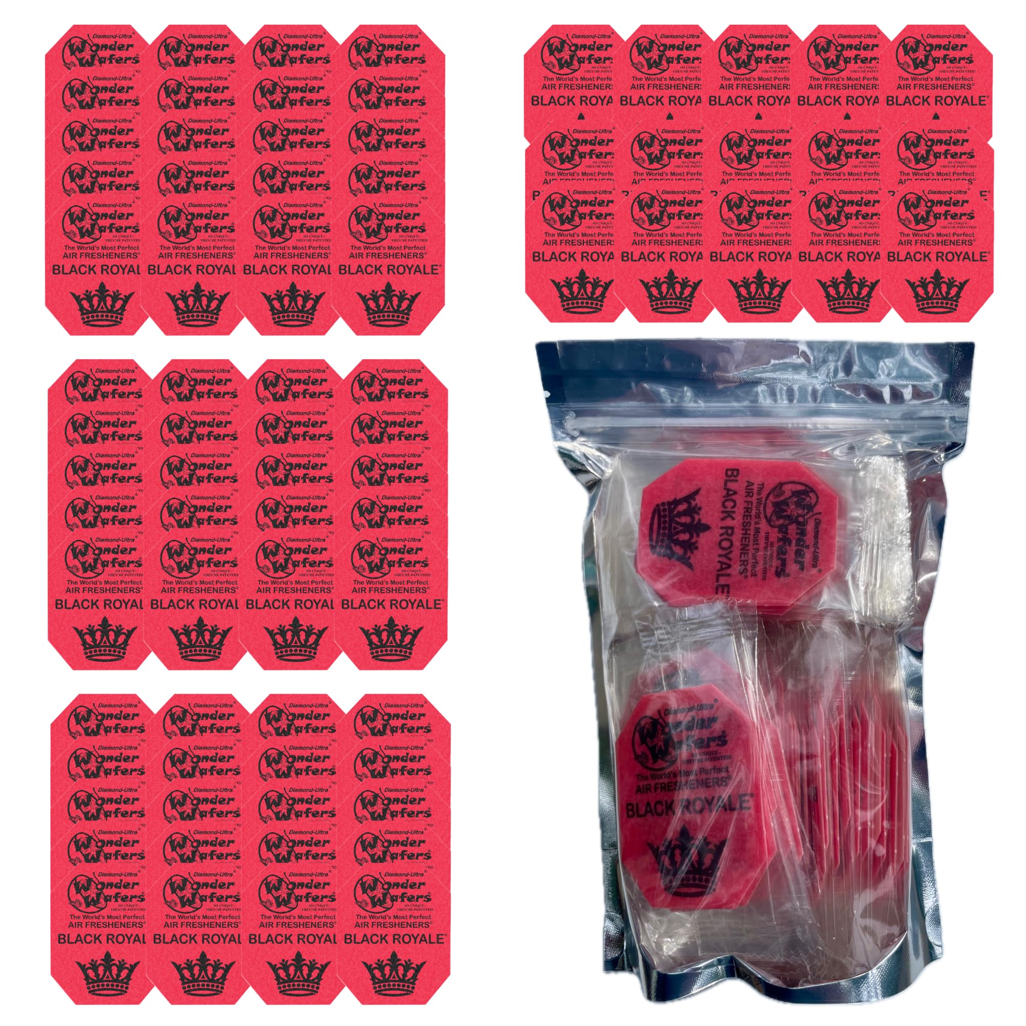 CHAPTER 29Wonder Wafers 75 count Air Fresheners Individually Wrapped, Black Royale Fragrance