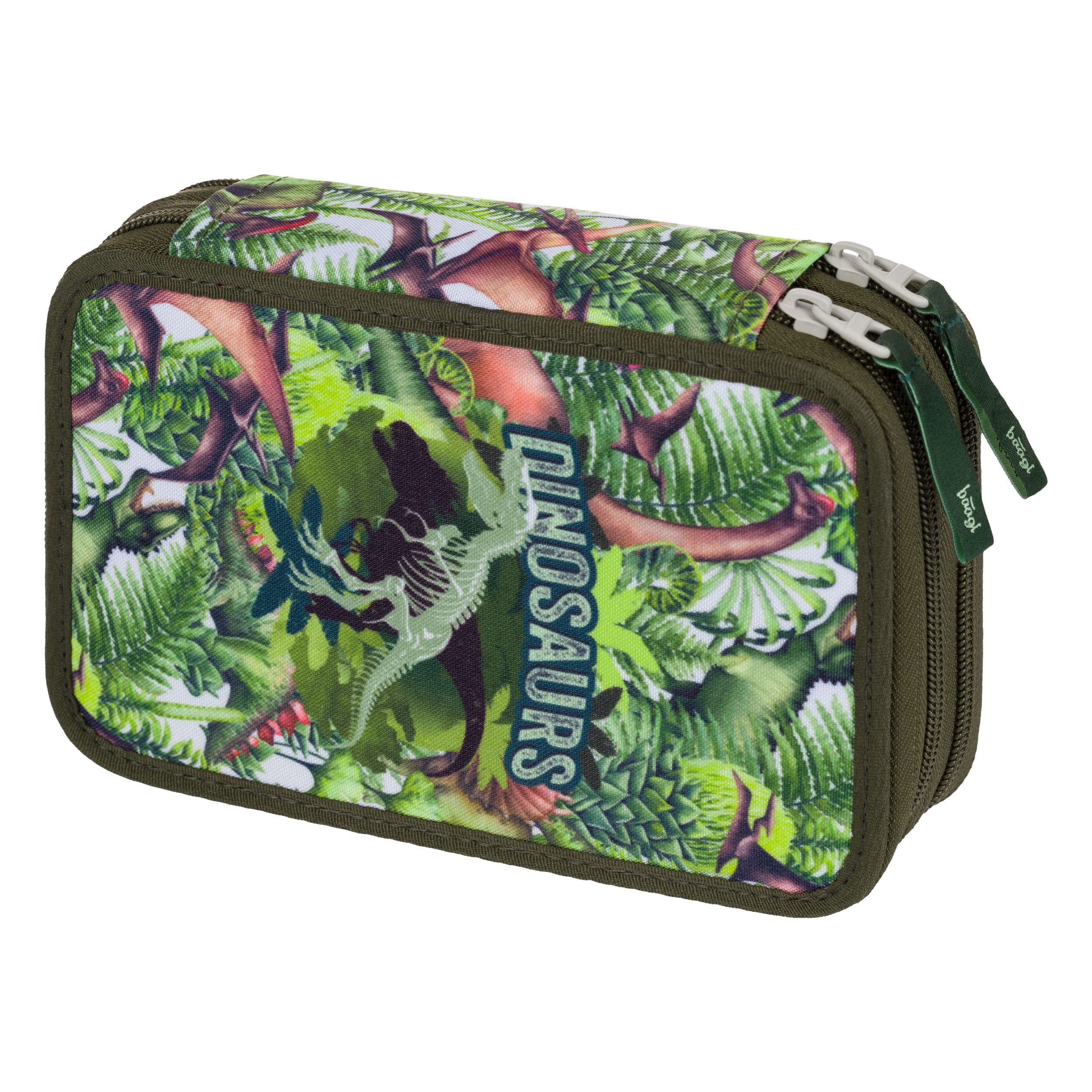 Baagl Astuccio A 2 Scomparti Per Ragazzi, Scuola, Cancelleria, Forniture Scolastiche, Astuccio Per Matite Per Ragazzi, Astuccio Per Matite Per La Scuola, Dinosauri, Moderno-image