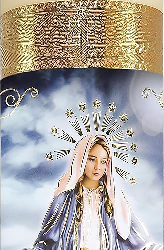 Miniatura 2 de Artediseño piezas maestras Nuestra Señora de Guadalupe Cuerpo Original sin llama LED Devocional Vela de oración religiosa Decoración de lámina