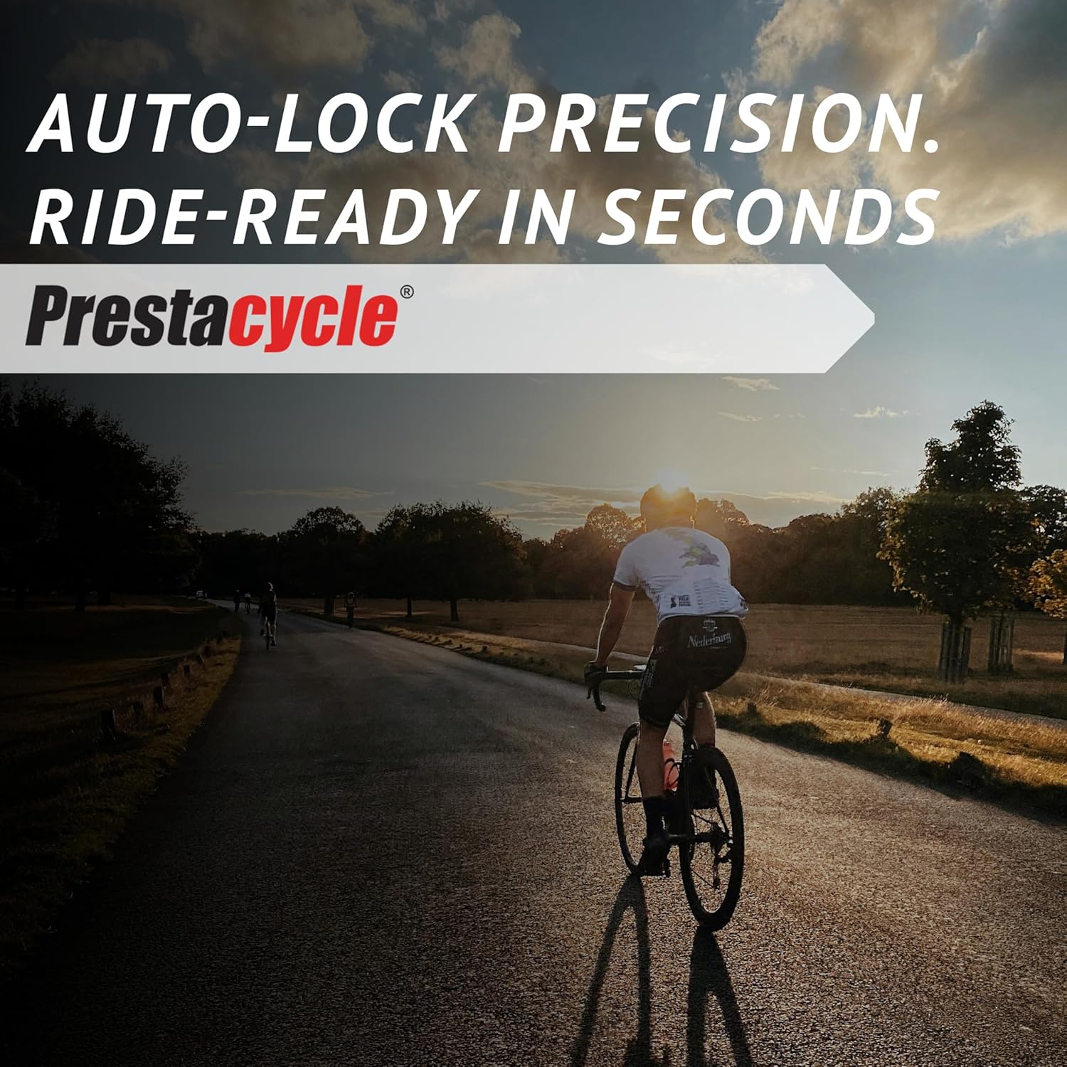 Prestacycle Pro Presta Head – Auto-Lock Bicycle Tire Pump Head for Tubeless & Presta Valves, 90° Steel Design, Presta Valve Pump, Presta Adapter, Compatible with Prestaflator Pro & Premium Floor Pumps