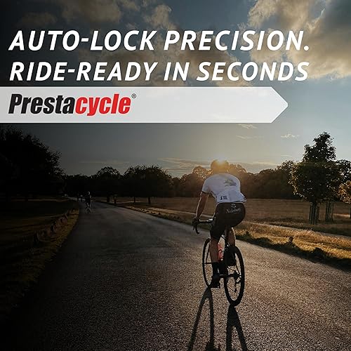 Miniatura 6 de Prestacycle Pro Presta Head - Cabezal de bomba de neumático de bicicleta con bloqueo automático para válvulas sin cámara y Presta, diseño de acero