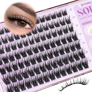 Wispy Lash Clusters Natural Look Manga Eyelash Clusters 10-16MM Spiky Cluster Eyelash Extensions D Curl Fluffy Lash Extensions Individual Cluster Lashes Wispy Pestañas Postizas