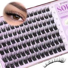 Wispy Lash Clusters Natural Look Manga Eyelash Clusters 10-16MM Spiky Cluster Eyelash Extensions D Curl Fluffy Lash Extensions Individual Cluster Lashes Wispy Pestanas Postizas