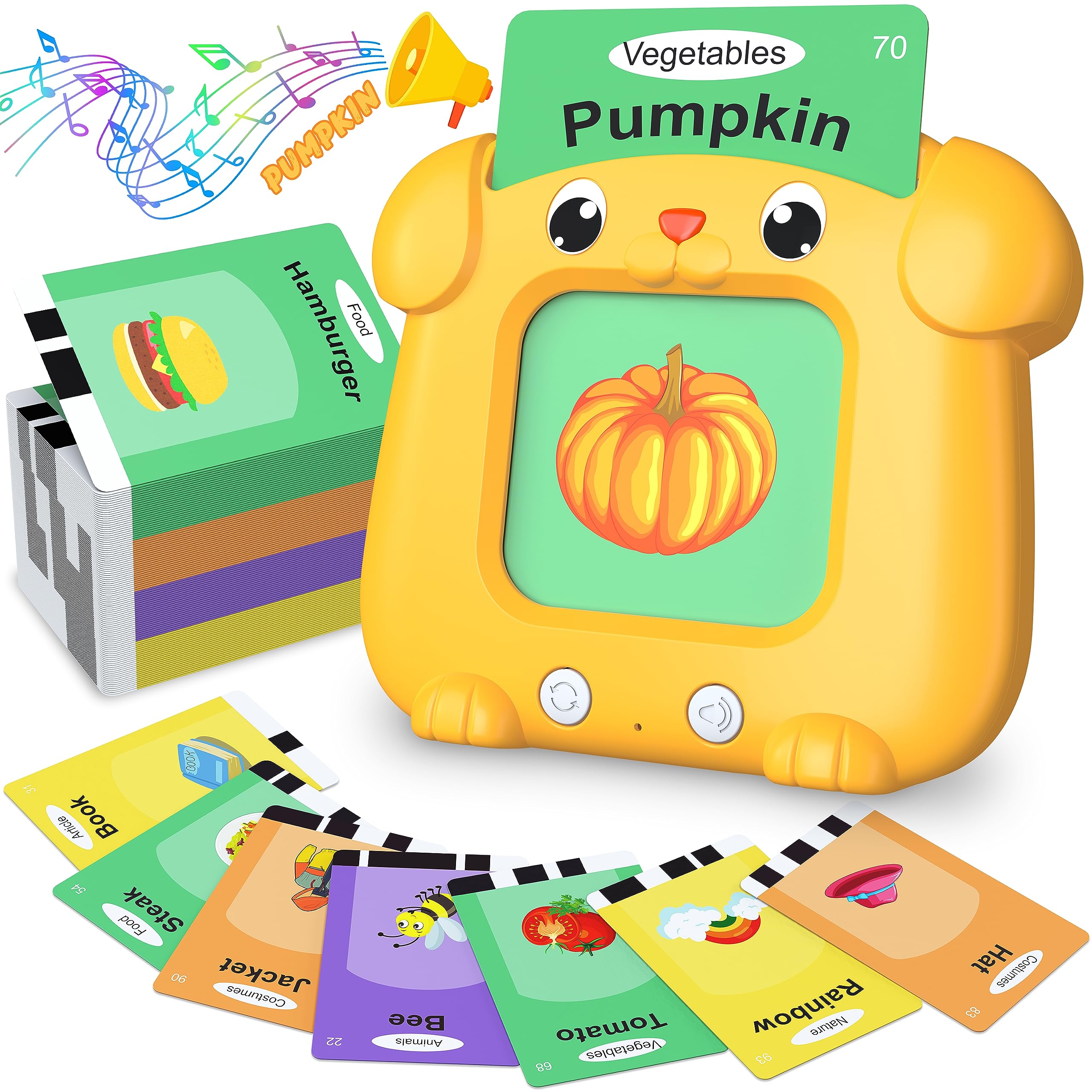 384 Sight Words Talking Flash Cards Toddler Toy, Kids Talking Learning Flash Cards Interactive Toy for Toddlers 2-4 Years, Sensory Toys & Montessori Toy Gifts for Age 1 2 3 4 5 Year Old Boys and Girls