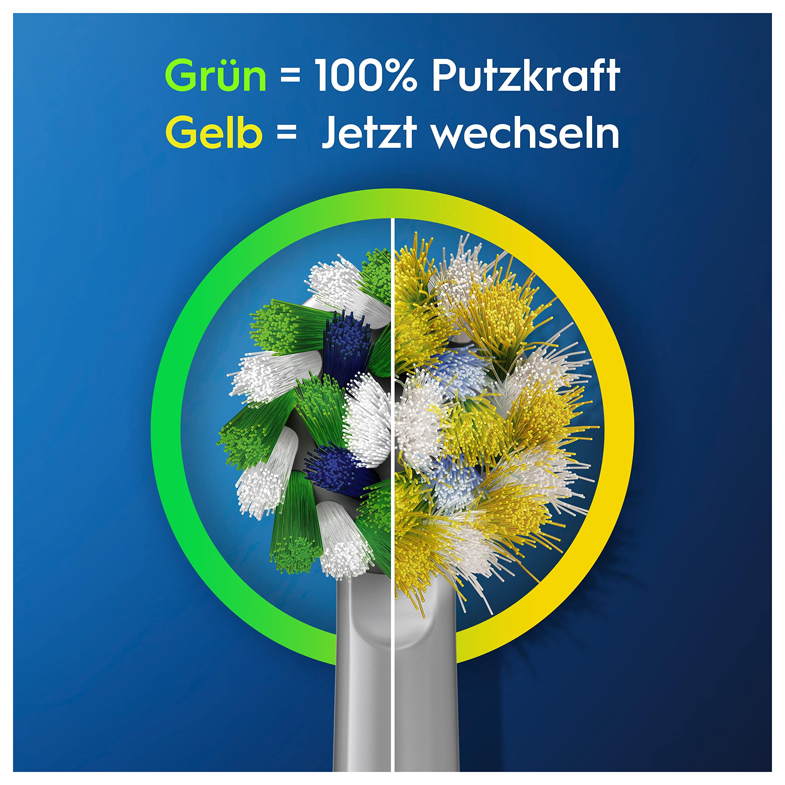 Oral-B CrossAction Aufsteckbürsten für elektrische Zahnbürste, 10 Stück, ganzheitliche Mundreinigung mit CleanMaximiser-Borsten, Zahnbürstenaufsatz für Oral-B Zahnbürsten