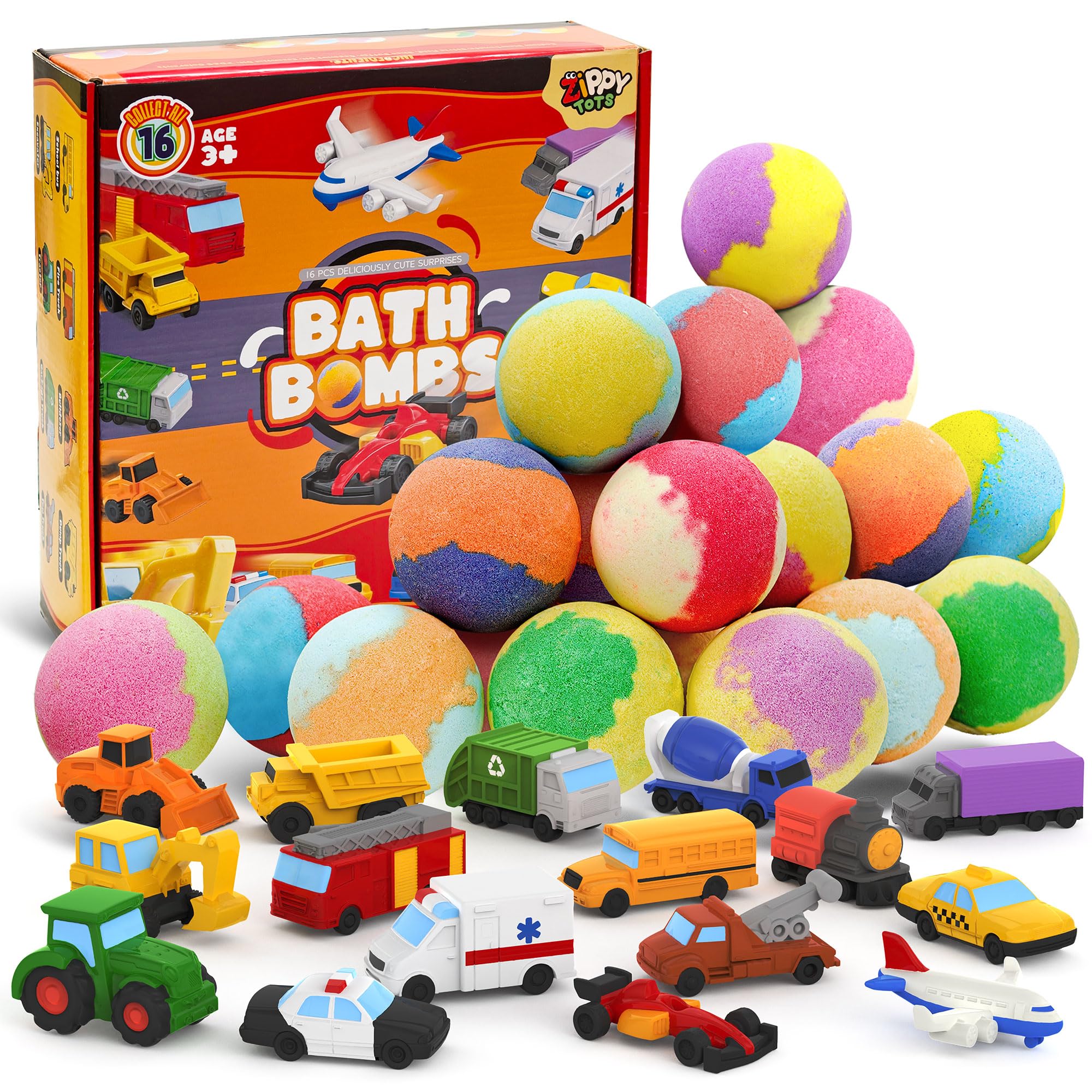 Zippytots Kids Bath Bombs - Dinosaur Toys Inside! -10 Zippytots Kids Bath Bombs - Dinosaur Toys Inside! -10