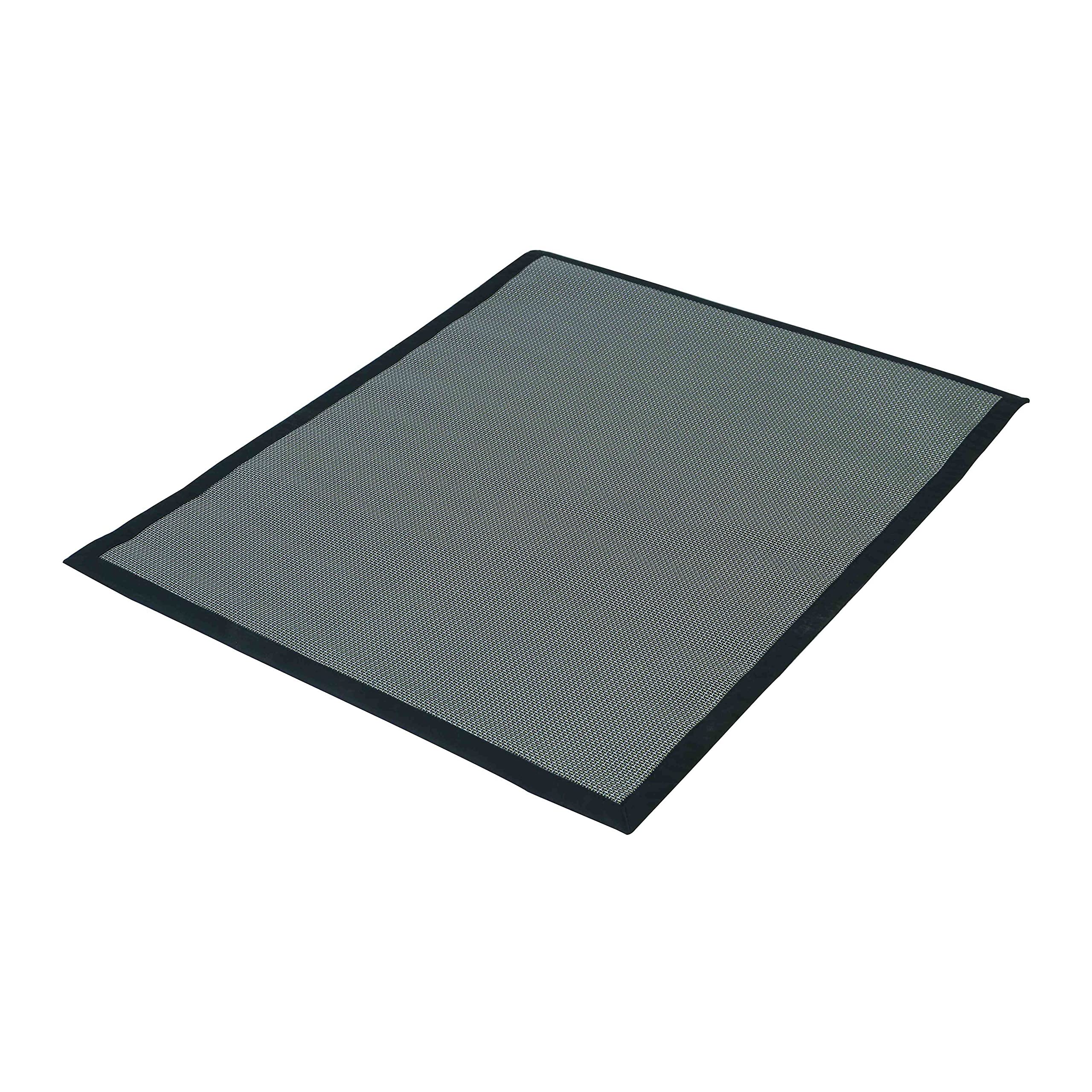 Solys Tapis Barbecue et plancha en PVC Noir 150 x 120 cm