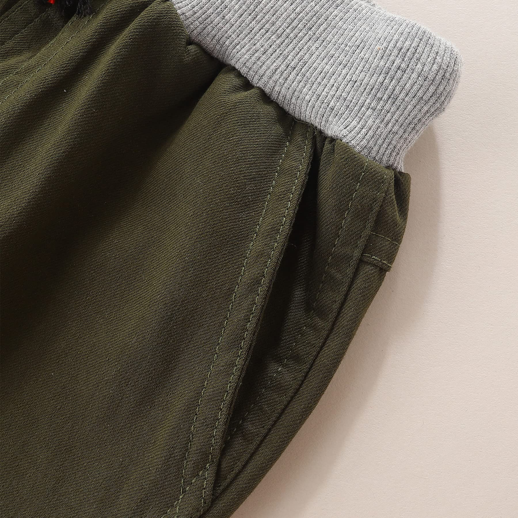 Dresmannst Bumeex Schlupfhose für Kleinkinder, Jungen, 2 Stück, Baumwolle, 2-9 Jahre, grün/grau