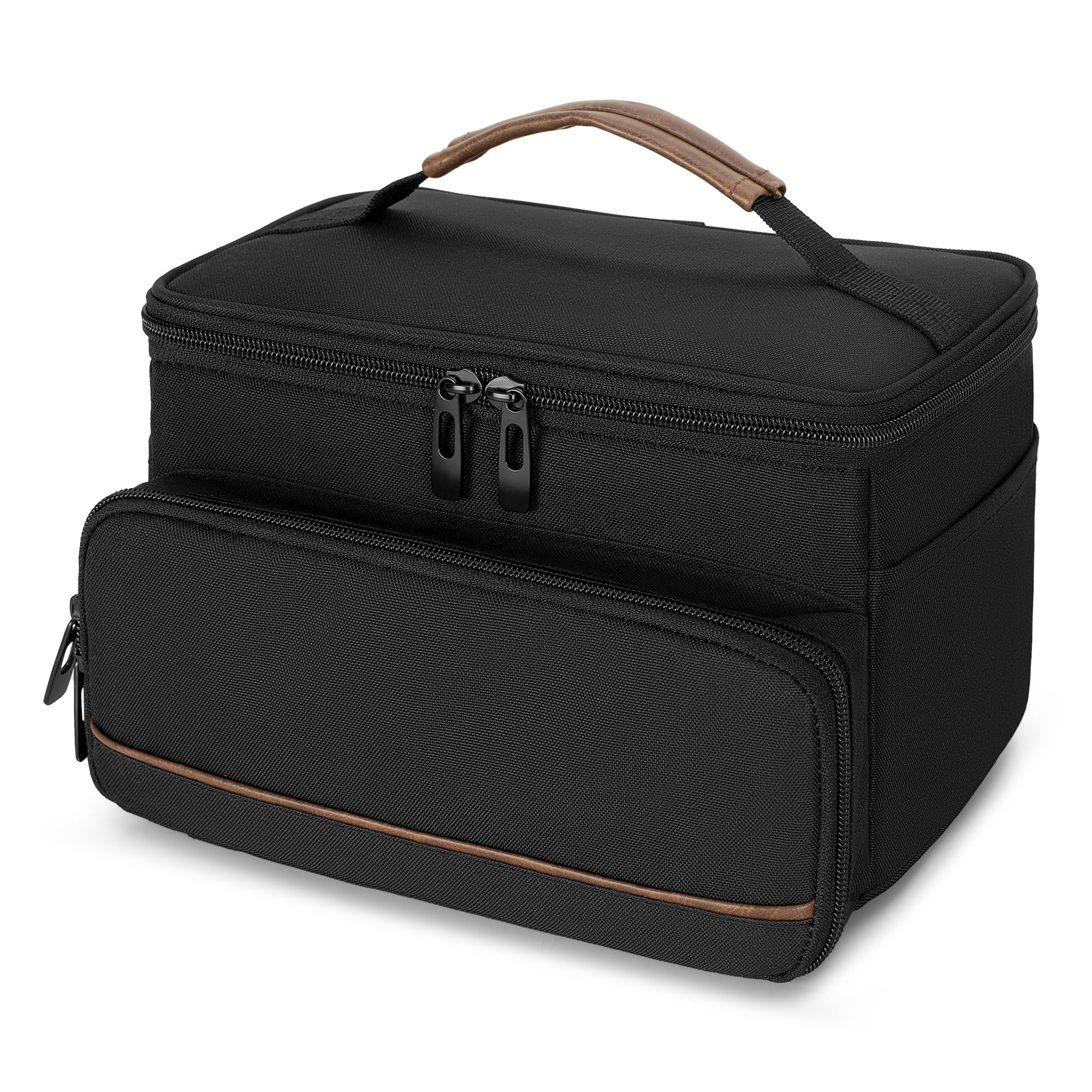 CURMIO Estuche Portátil para Cortapelos, Bolsa de Almacenaje Compatible con Andis, Hatteker, Oster Maquina Cortar Pelo y Otras Herramientas de Peluquería, Negro