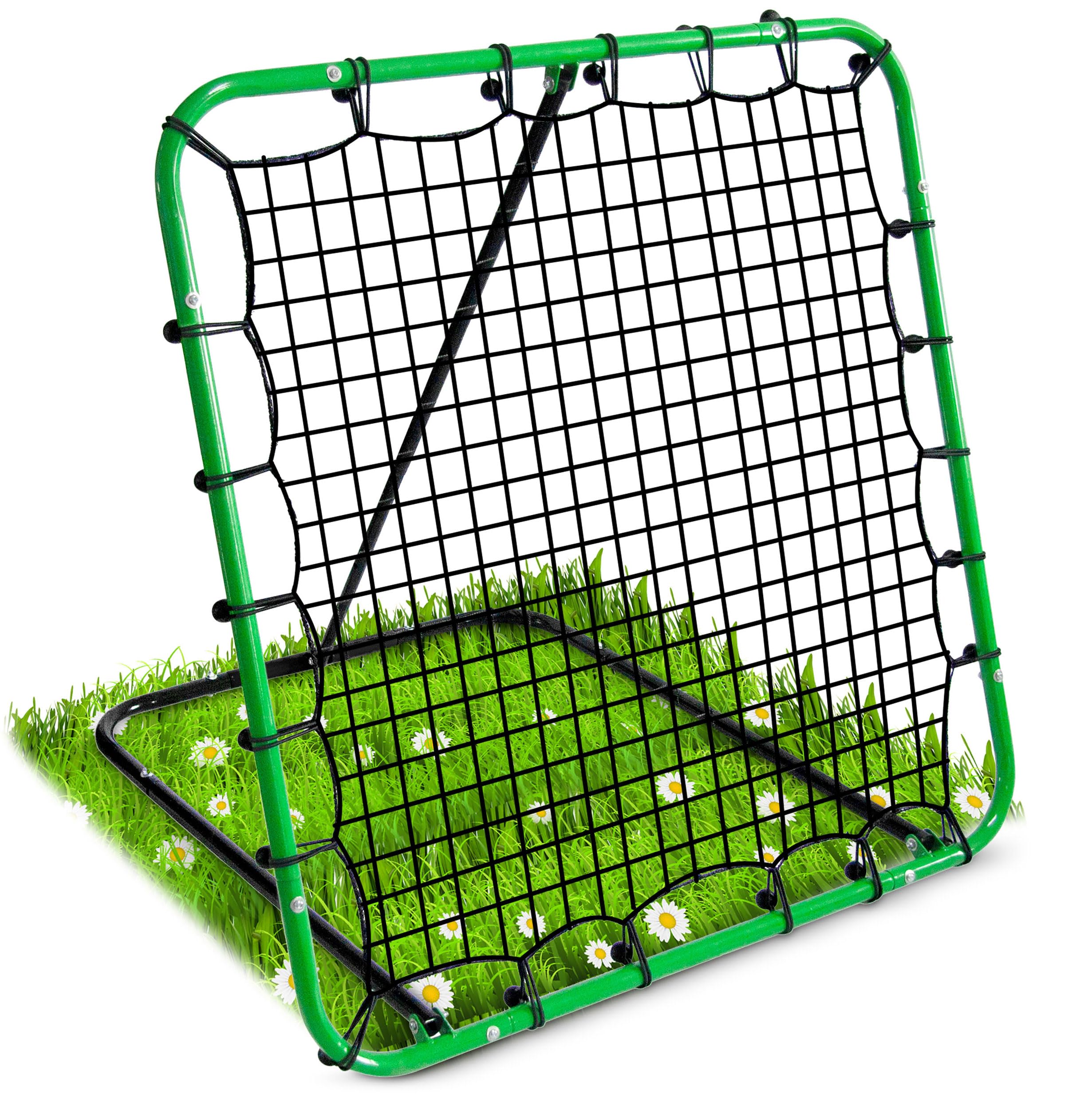 Neo-Sport Rebounder Do Piłki Nożnej Siatka Odbijająca Do Treningu Piłki Nożnej 120 x 120 x 107 cm Czarny Zielony
