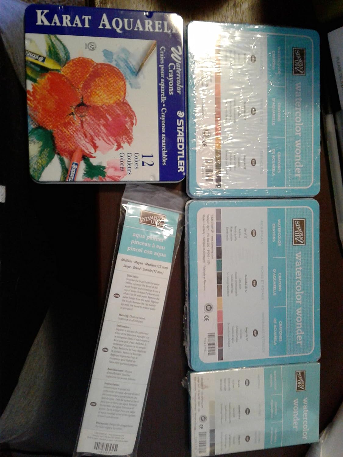 Watercolor Aquarell Crayons. Set of 12 Colors. Staedtler Karat. (223 M-12)