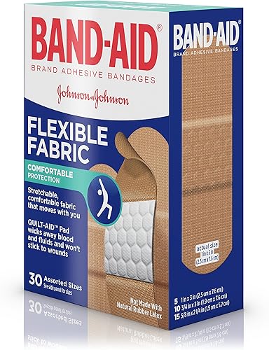 Miniatura 7 de BAND-AID - Vendas de tela flexible, tamaños surtidos 30 cada uno (paquete de 2)