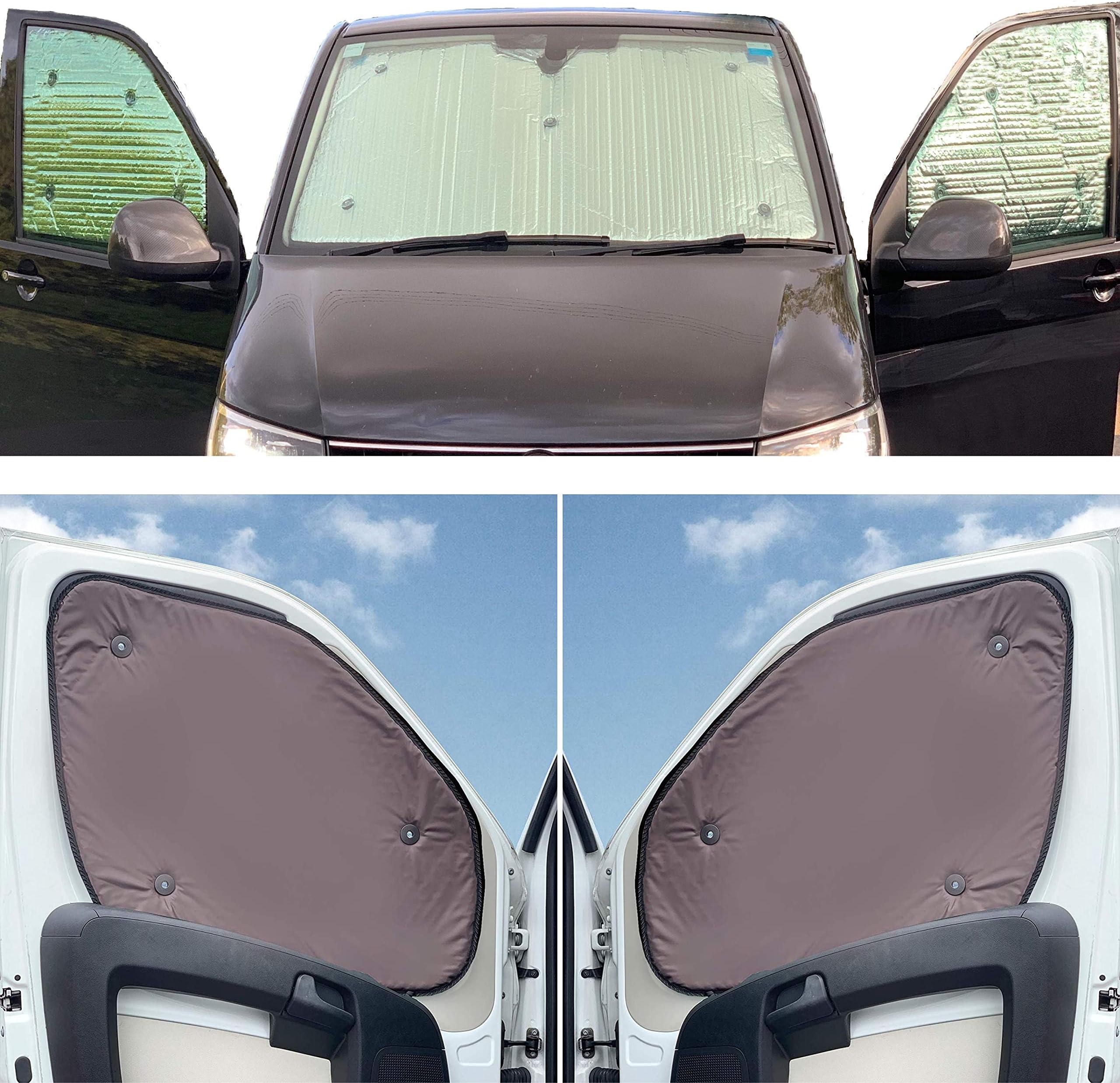 Window Blind Kit To Fit Talbot Express (1981-1993) Front Set Reversible And Thermal With Brown Lining