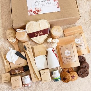 NutriSnacksBox Premium Sustainable Self Care Gift Hamper for Birthday, Mother's Day Festive Gift with Cookies, Skincare, V... Price In India