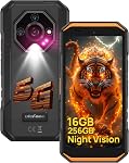Ulefone Armor X32 Pro 5G Rugged Phone, MTK Dimensity 6300, 16+256GB, 64MP/25MP Night Vision, Android 15, Widevine L1, Dedicated Glare Flashlight, 5G Wifi Hotspot, 5.65” 90Hz, 5500mAh, NFC/GPS - Orange