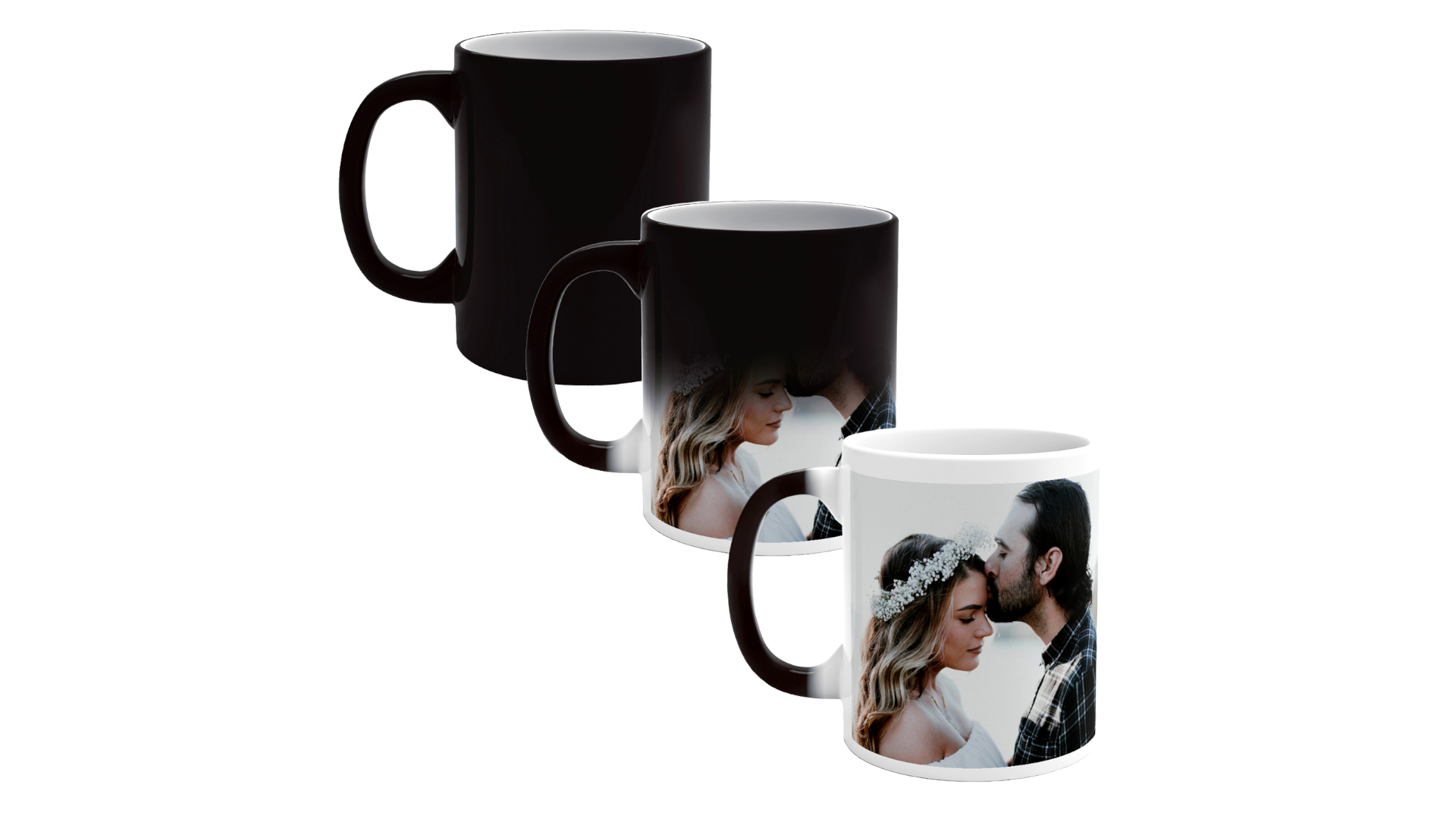 Taza personalizada de cerámica 11 oz blanca miniatura 7