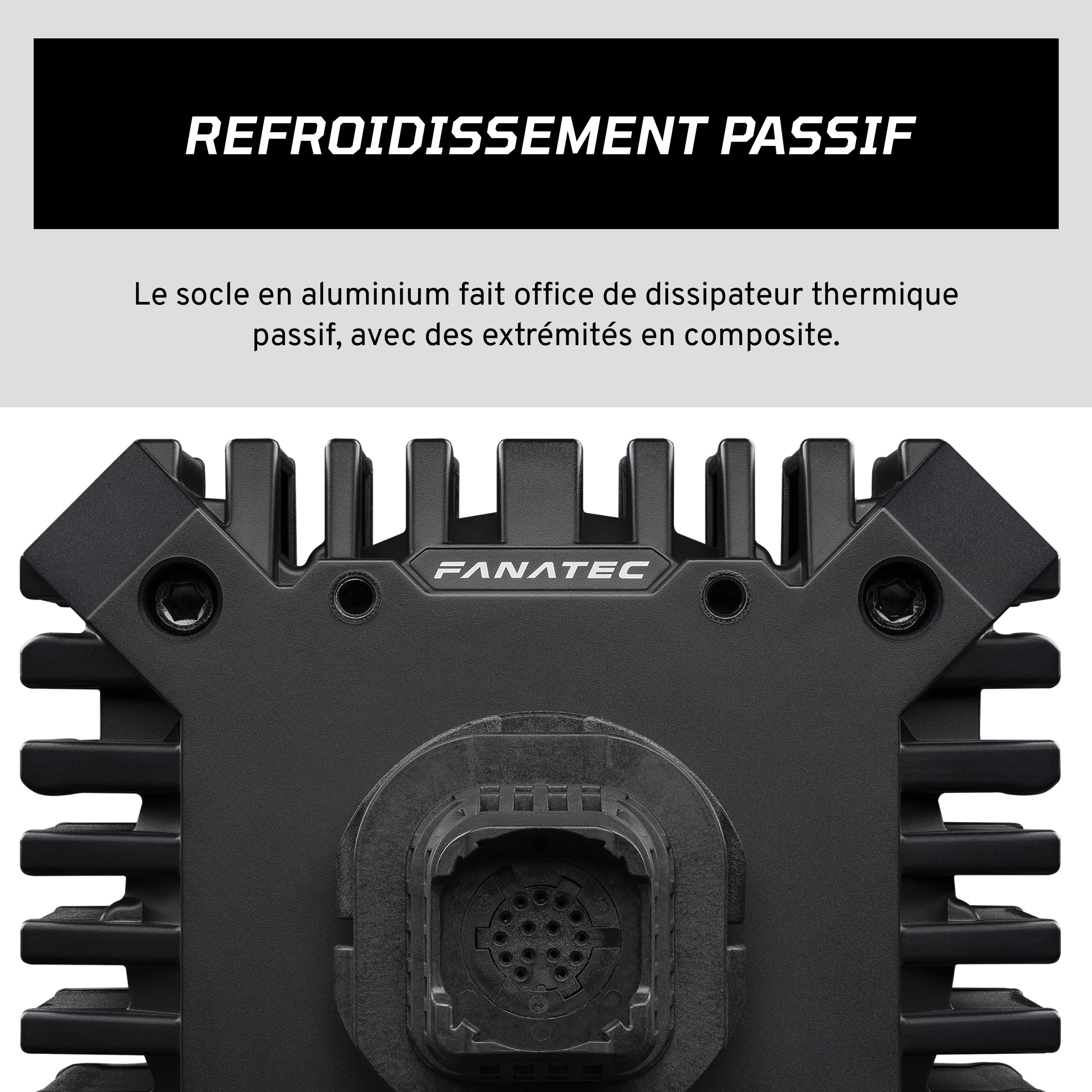 FANATEC Sim Racing CSL DD QR2 Wheel Base – Base Direct Drive 5 Nm, Retour de Force Dynamique, Système QR2 de Déverrouillage Rapide Motorsport – PC | Base Direct Drive de 5 Nm, retour de force dynamique, fermeture rapide QR2 pour sports automobiles