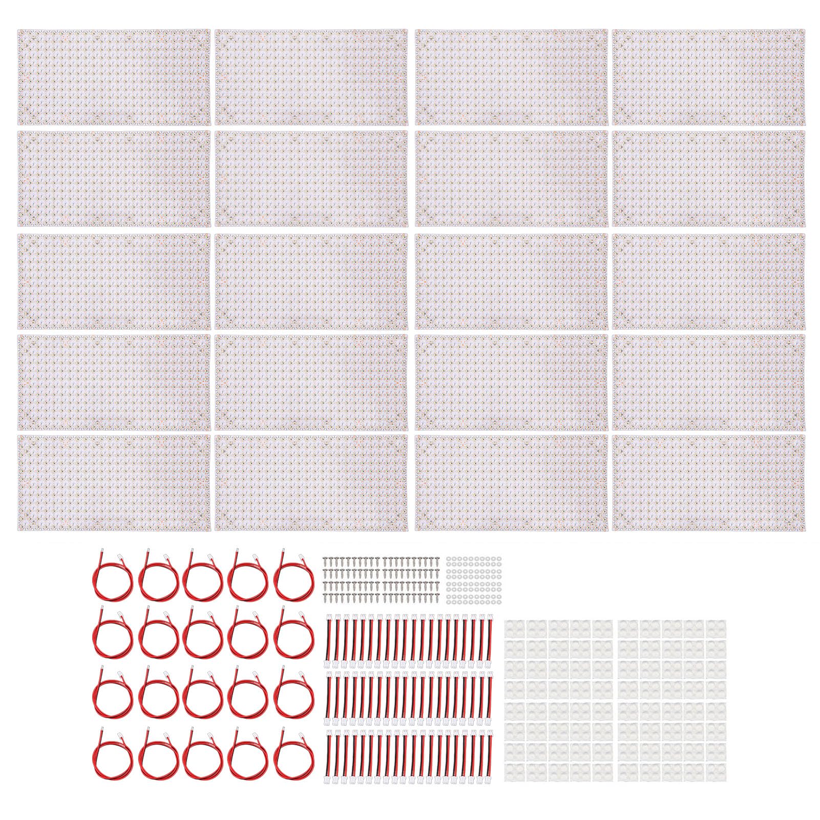 Topiky LED-Hintergrundbeleuchtungsplatine, 20 Stück, 6000 K kaltweiß, für Akzentbeleuchtung und Displays in Gewerblichen Räumen
