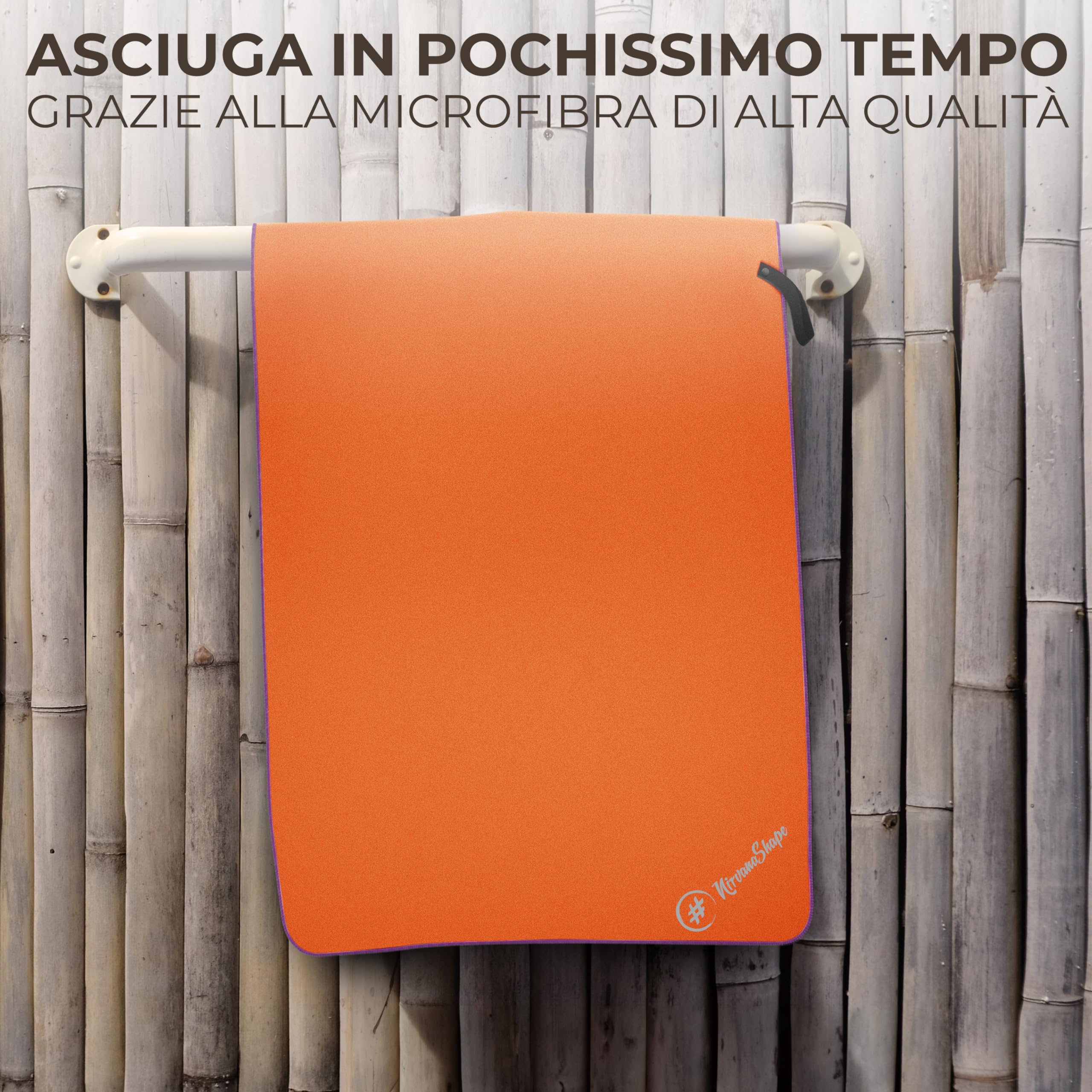 NirvanaShape Asciugamano Microfibra | 14 colori | 8 taglie | Asciugatura Rapida, Leggero, Assorbente | Asciugamano da Viaggio/Asciugamano da Bagno | Ideale per Viaggi, Spiaggia, Yoga, Sauna