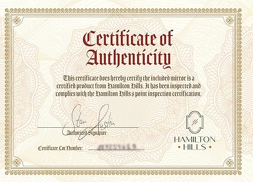 Miniatura 7 de Hamilton Hills - Espejo pivotante ovalado grande con anclajes de pared de cromo pulido - Espejo de pared ajustable con respaldo, movible e