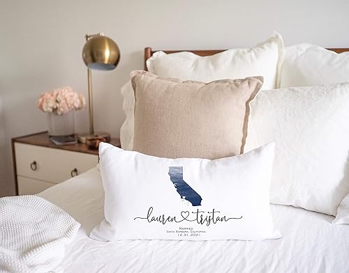 Miniatura 3 de Engagement Gift for Couples Personalized Pillow Couples Names Engagement Gifts for Women Unique Engagement Gift for Her