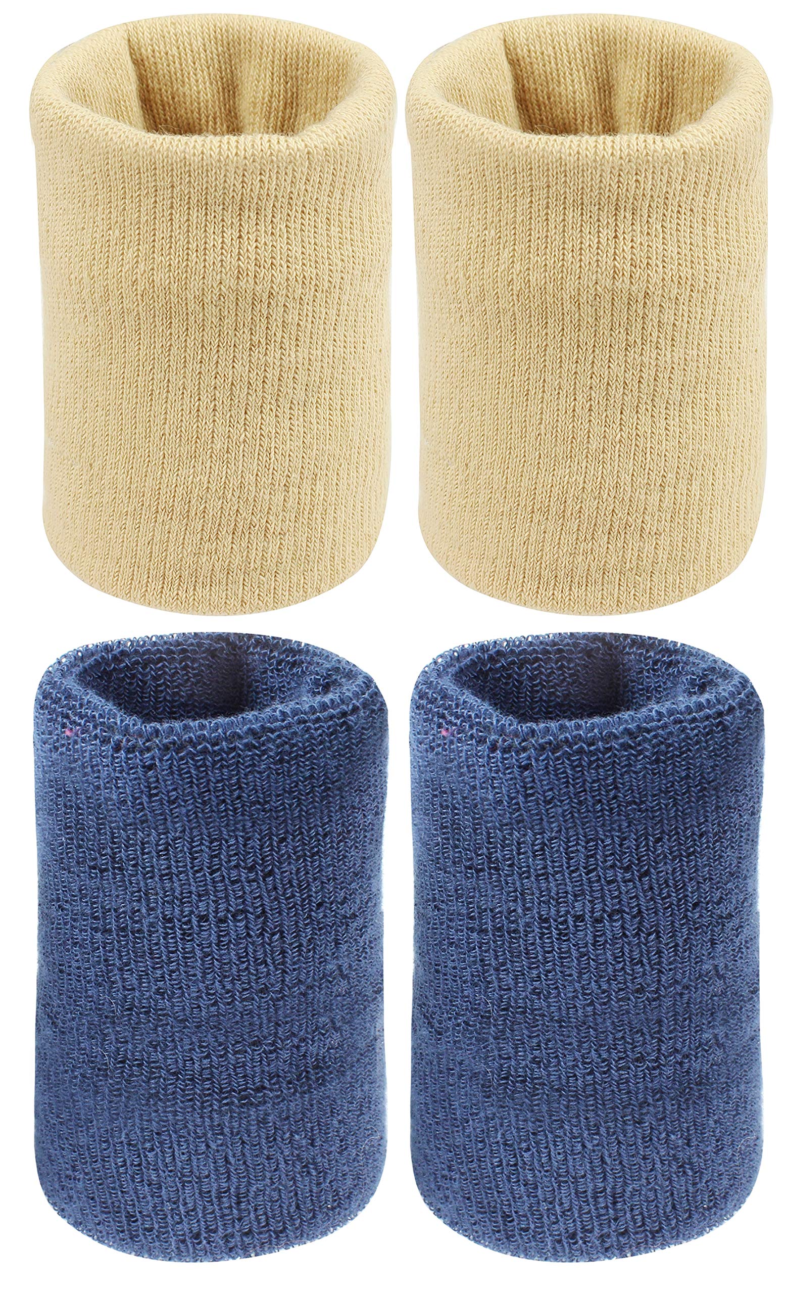 Neska Moda Unisex Navy and Beige Cotton Wrist Band-image-19