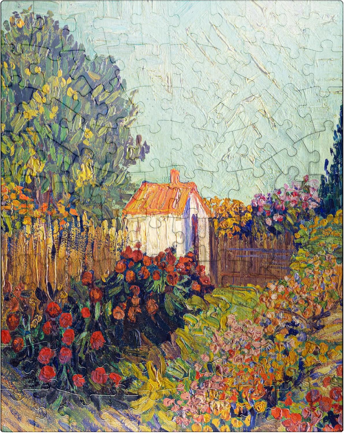 MyPuzzle Landscape 1925-1928 - Vincent Van Gogh Style Garden Artwork - Premium 500 Piece Jigsaw Puzzle for Adults
