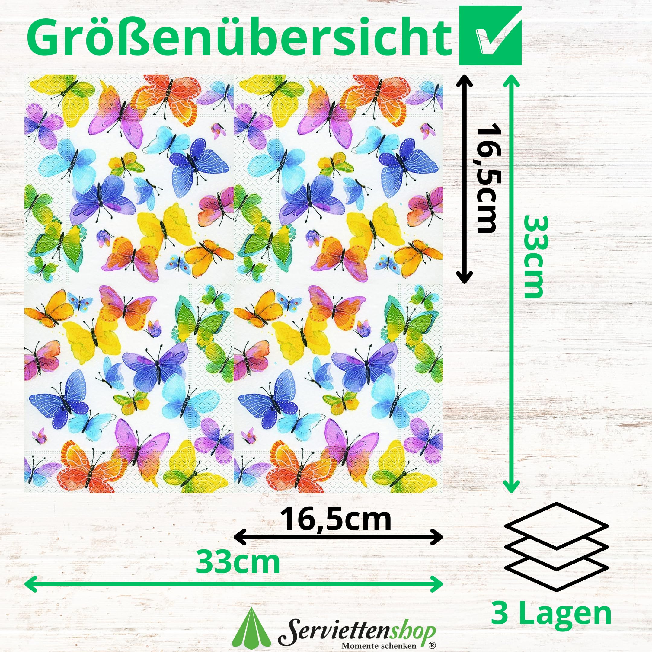 Tissue servetten 2 laags bedrukt met logo