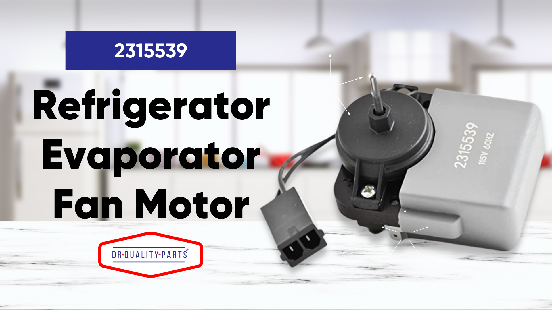 WP2315549 - Motore del ventilatore dell'evaporatore del WP2315549 - Motore del ventilatore dell'evaporatore del
